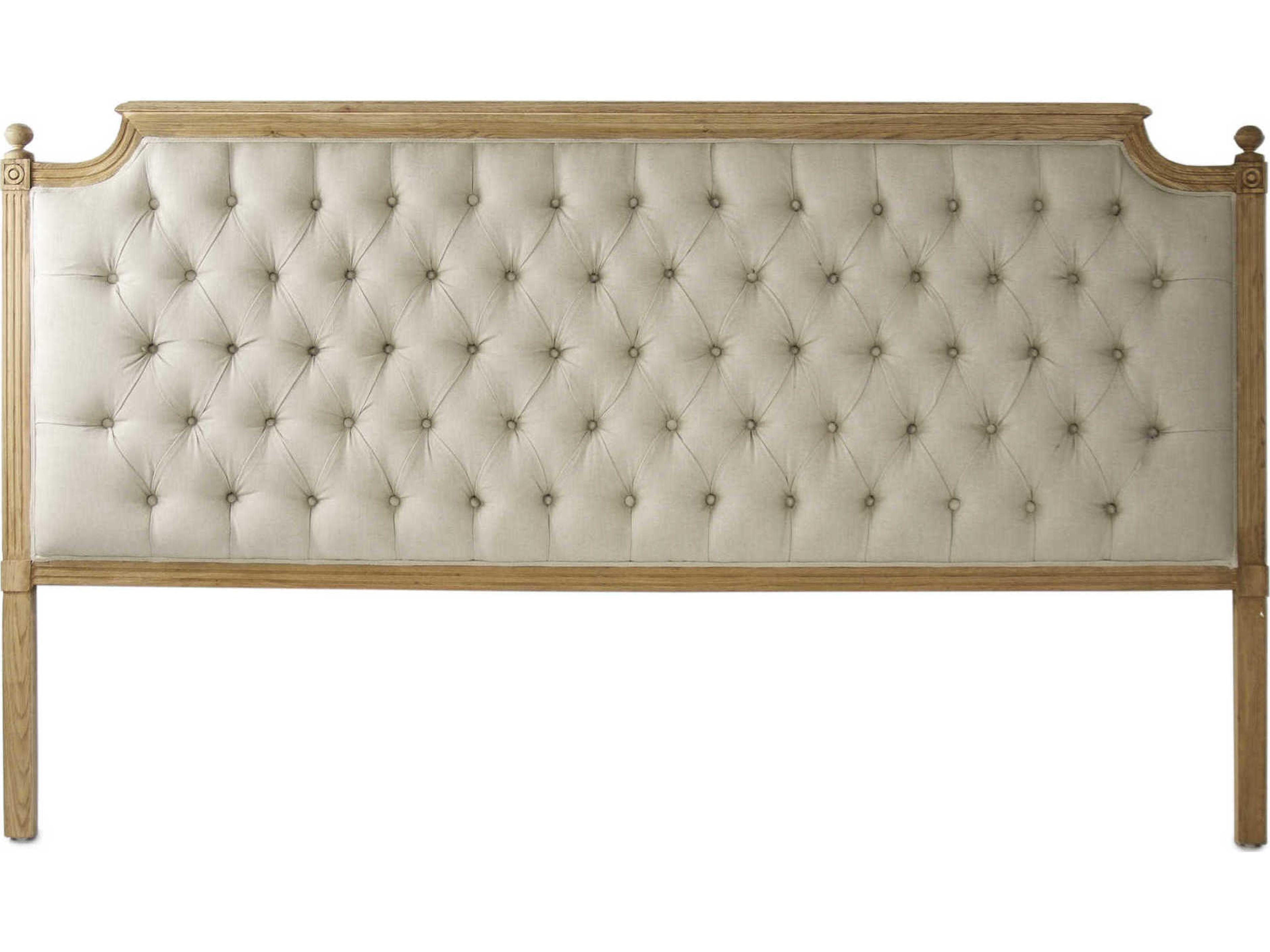 Louis Natural Linen King Headboard