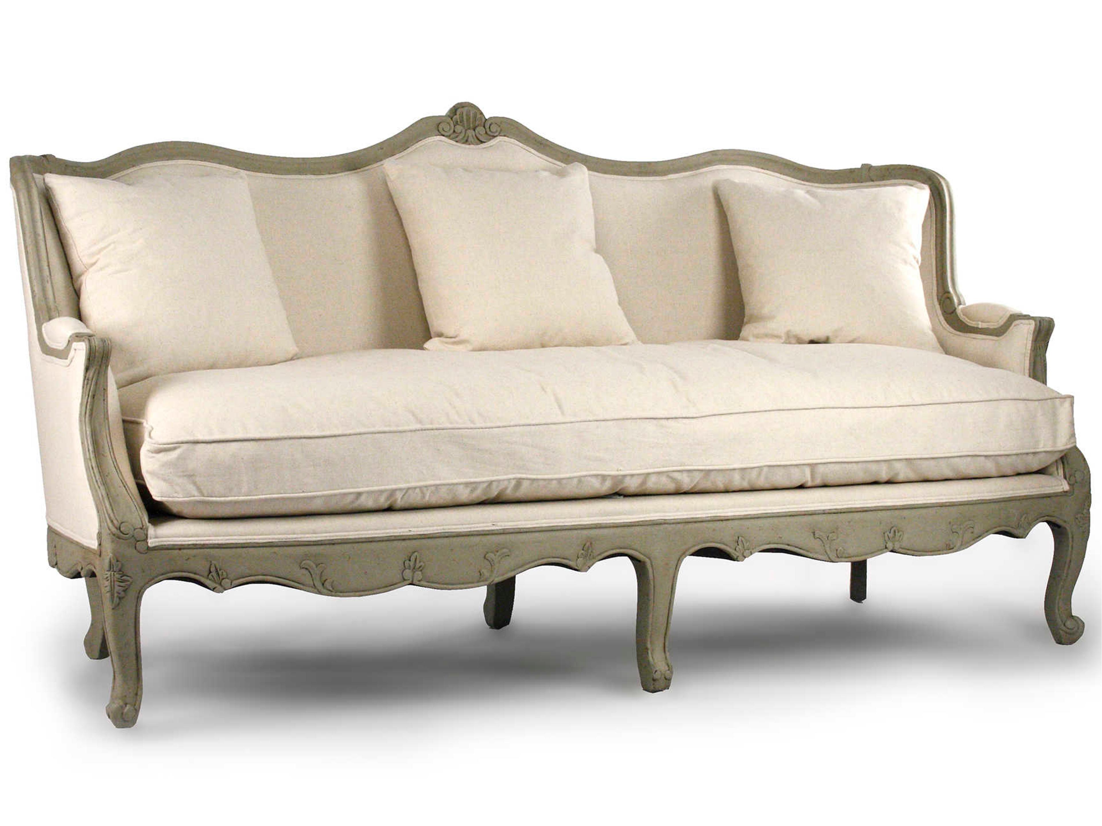 Cream Upholstered Loveseat