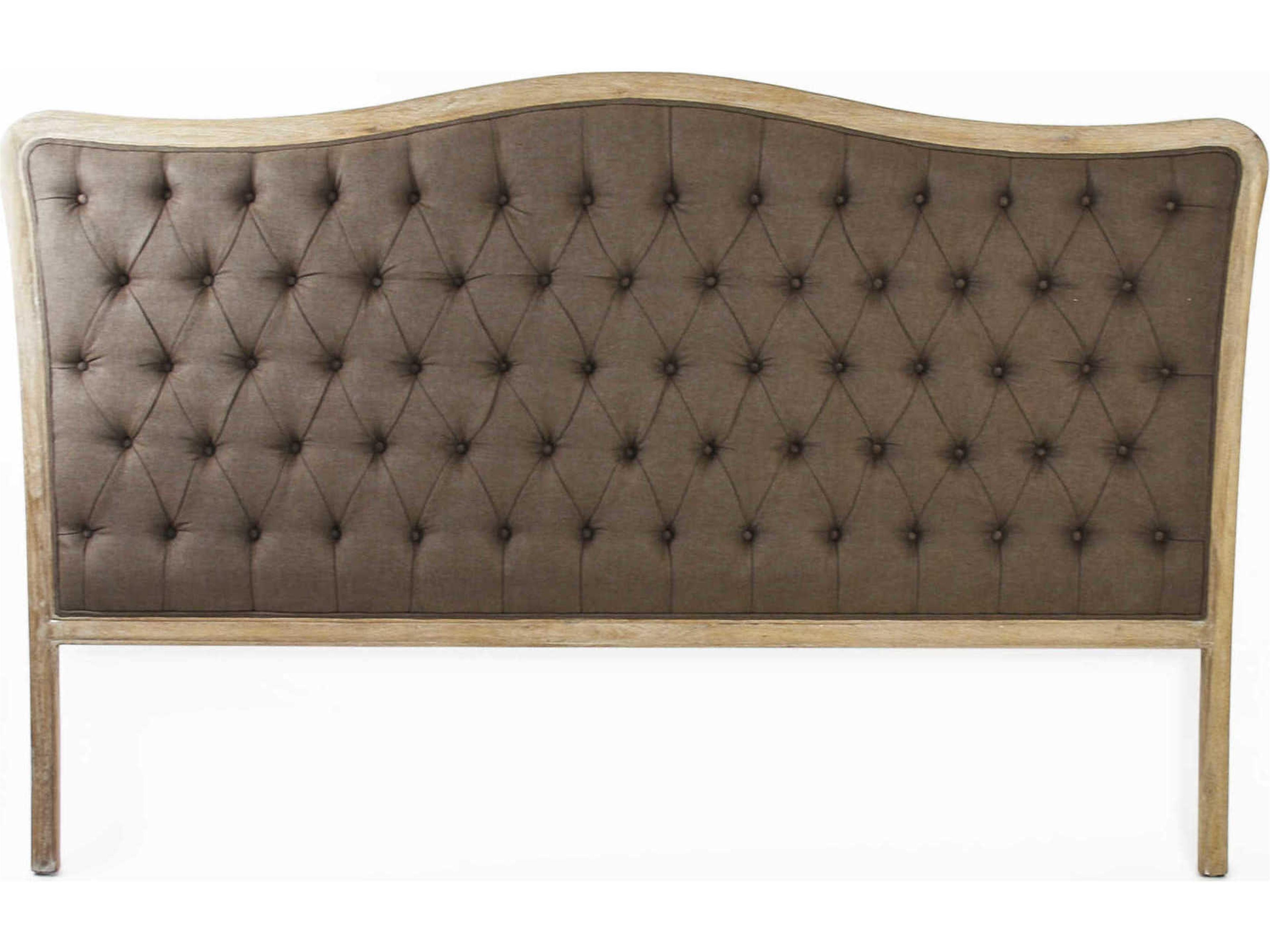 Maison Aubergine Linen King Headboard