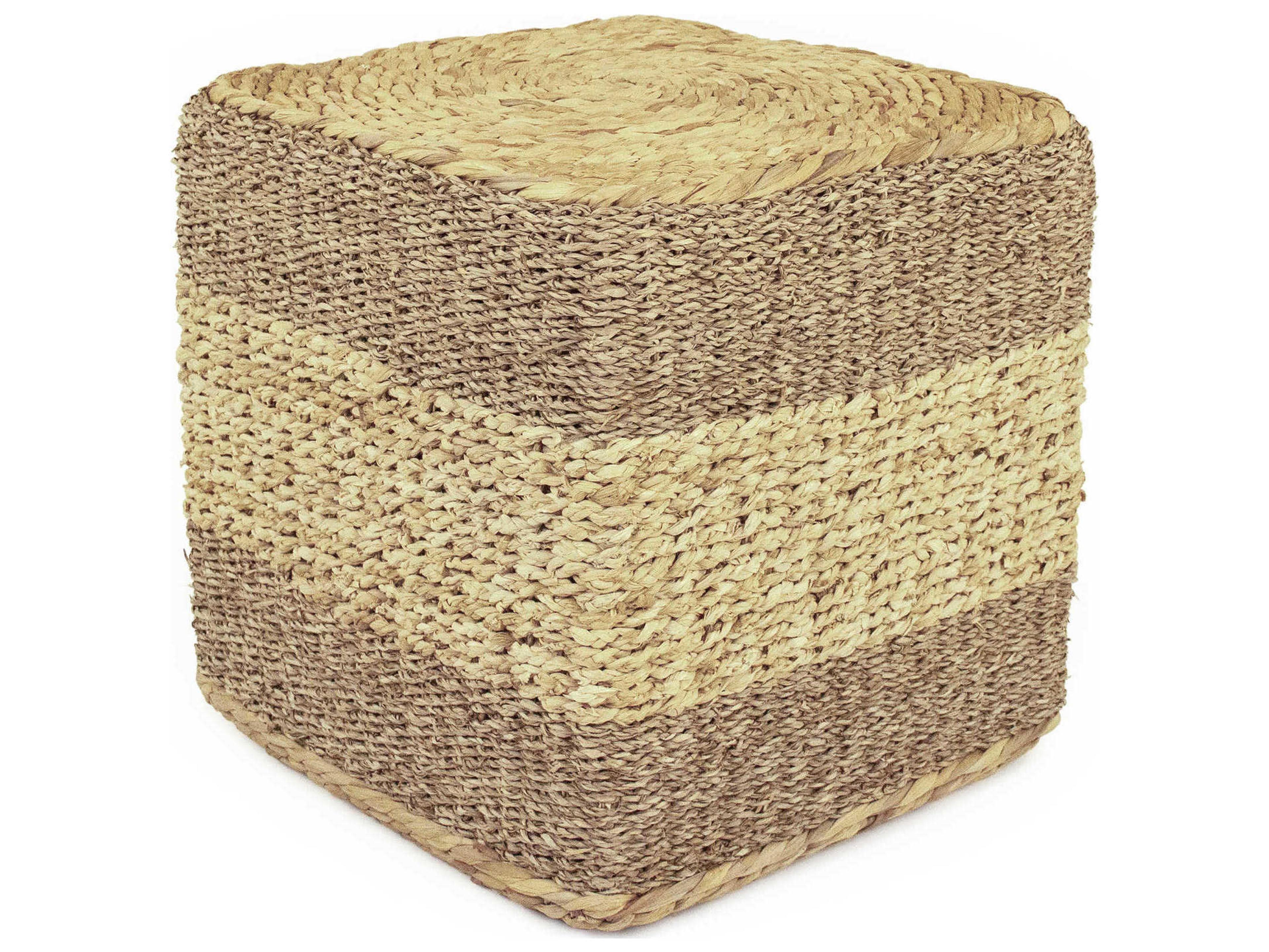 Light Dark Brown Ottoman