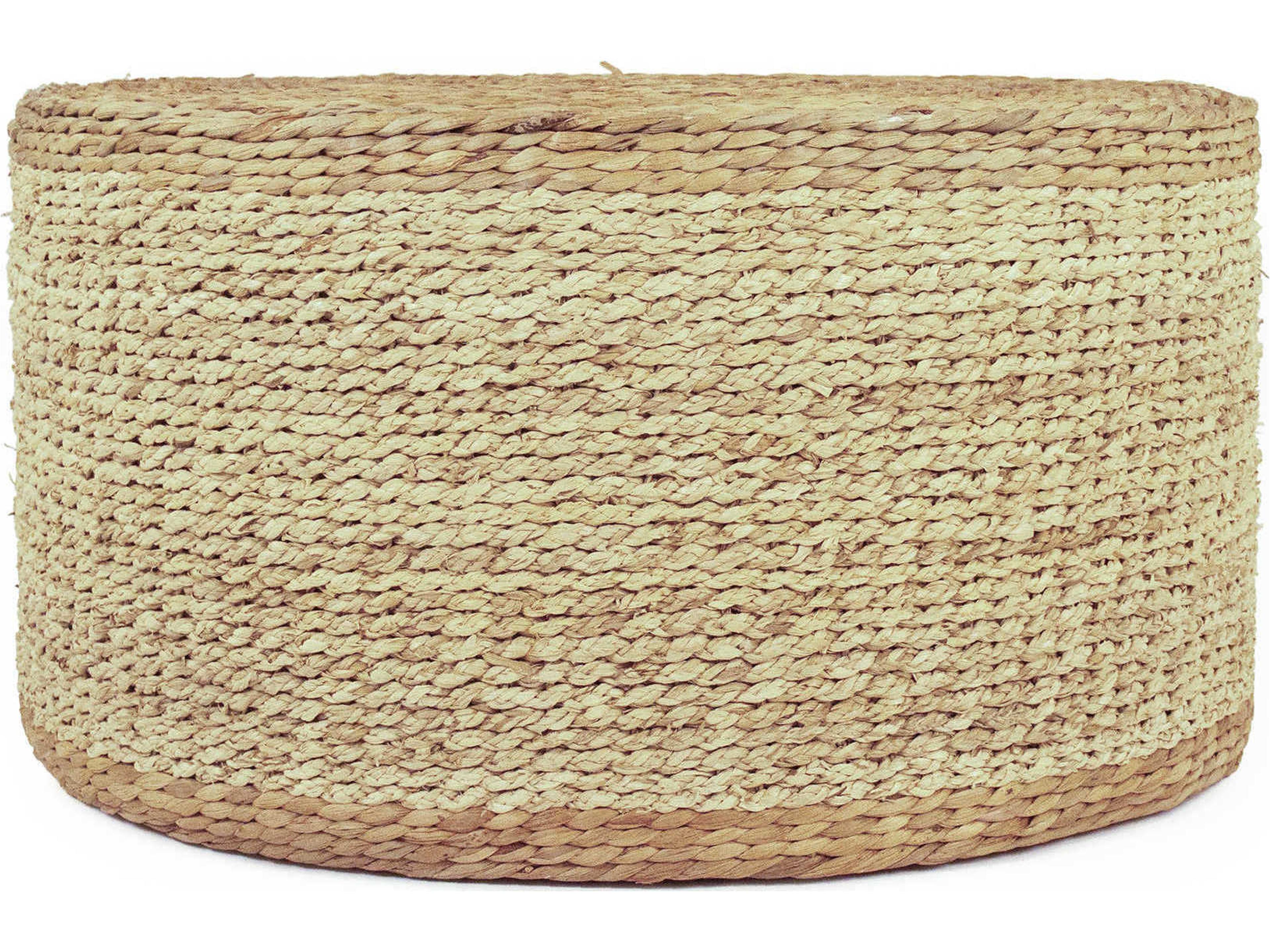 Light Dark Brown Ottoman