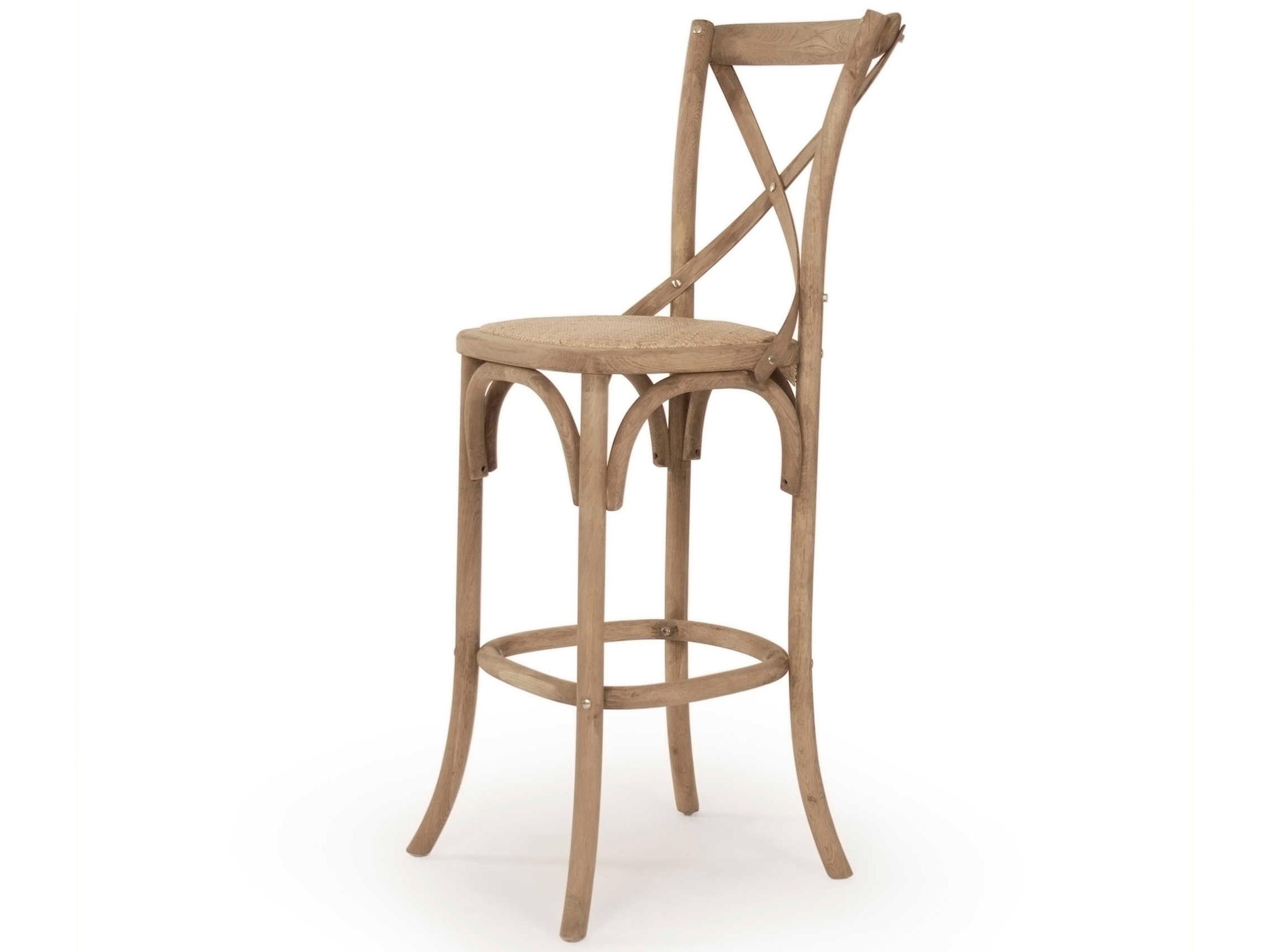 Parisienne Oak Wood Natural Bar Stool