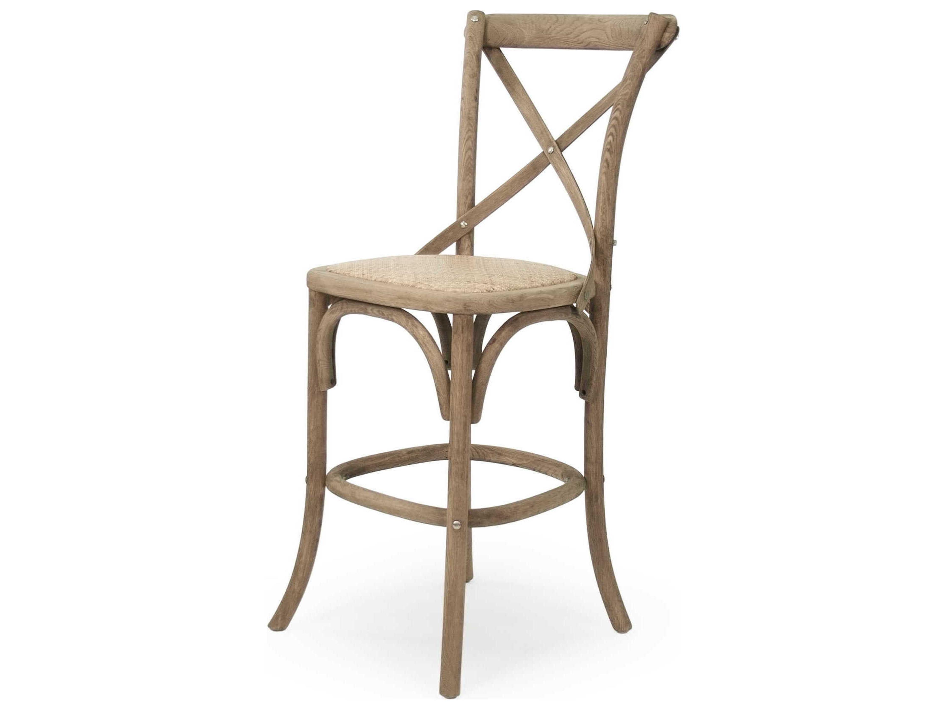Parisienne Oak Wood Natural Counter Stool
