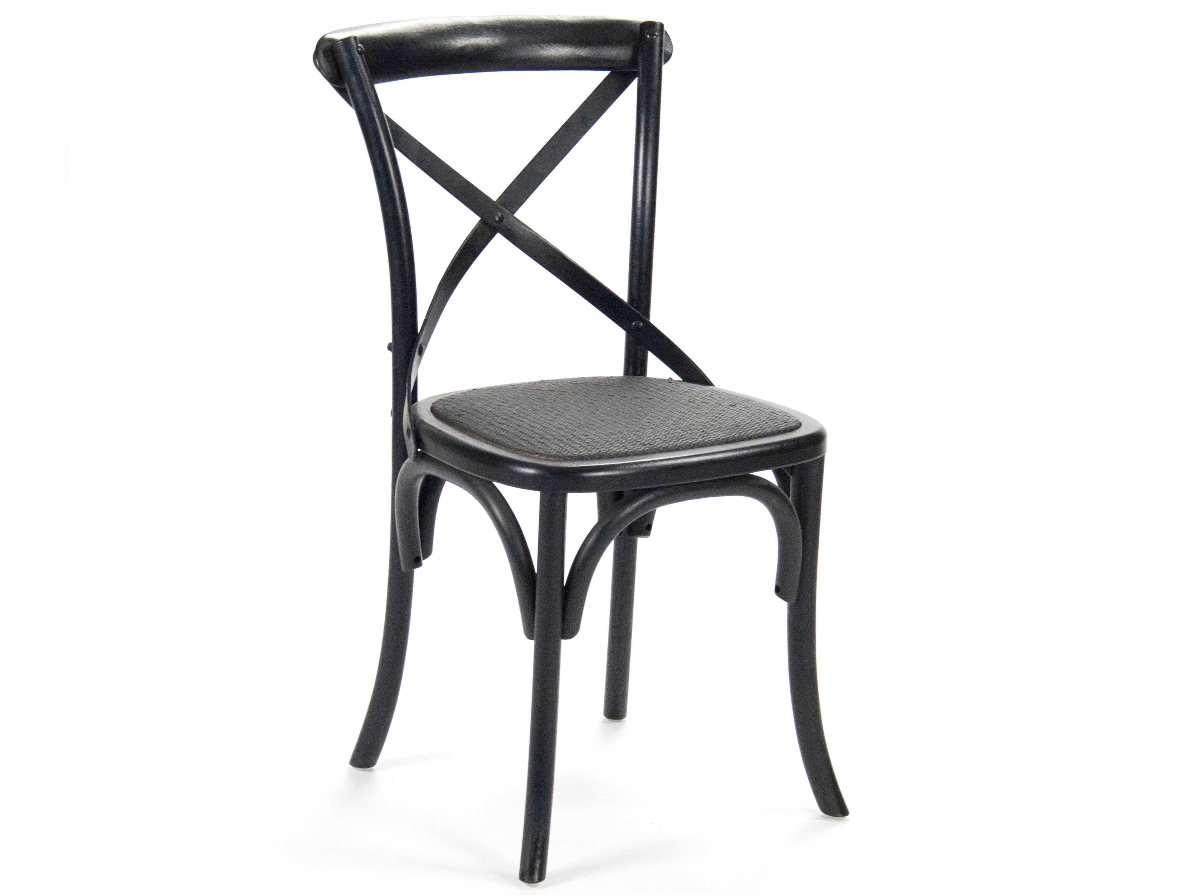 Parisienne Birch Wood Black Side Dining Chair