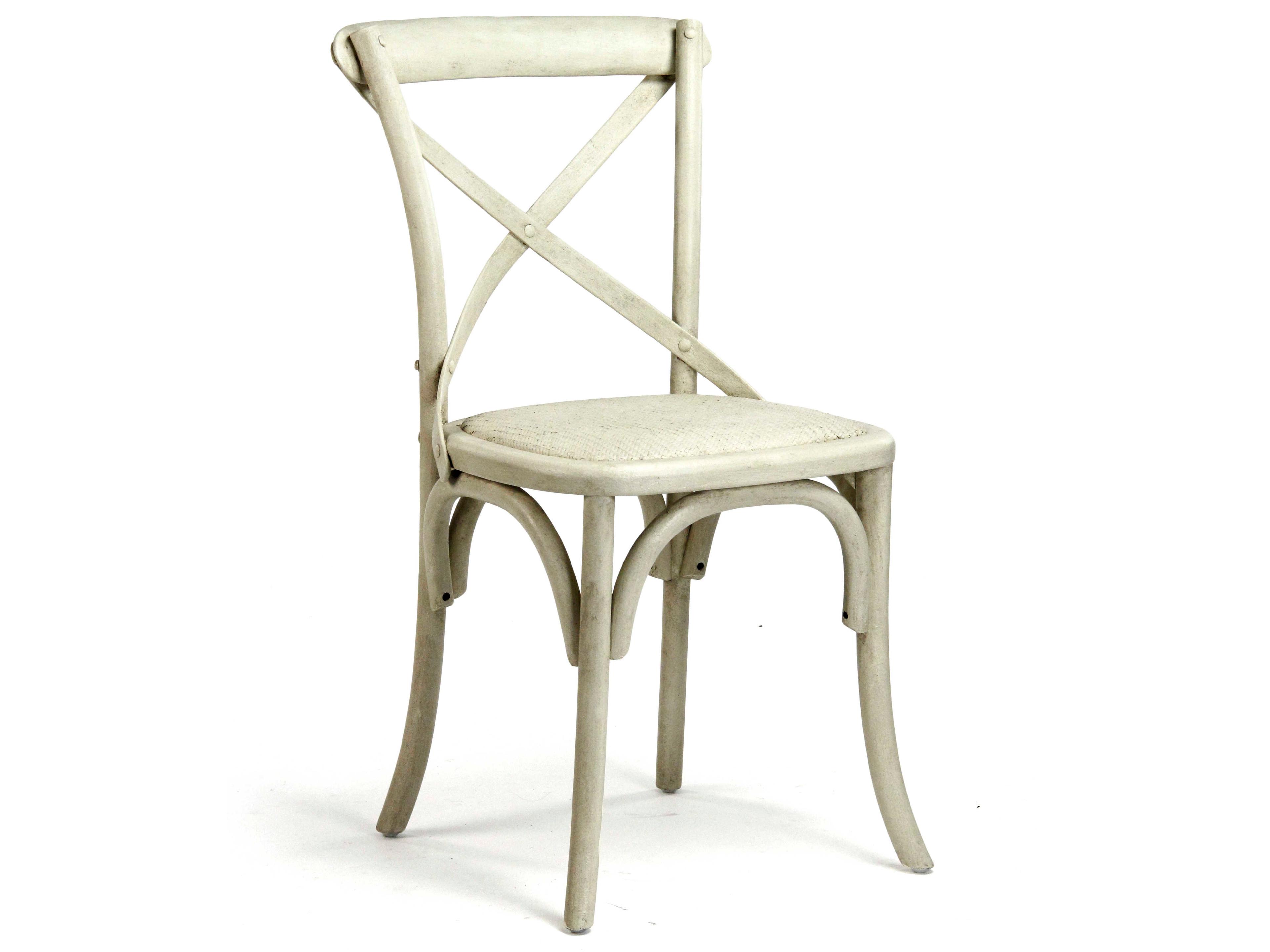 Parisienne Birch Wood White Side Dining Chair