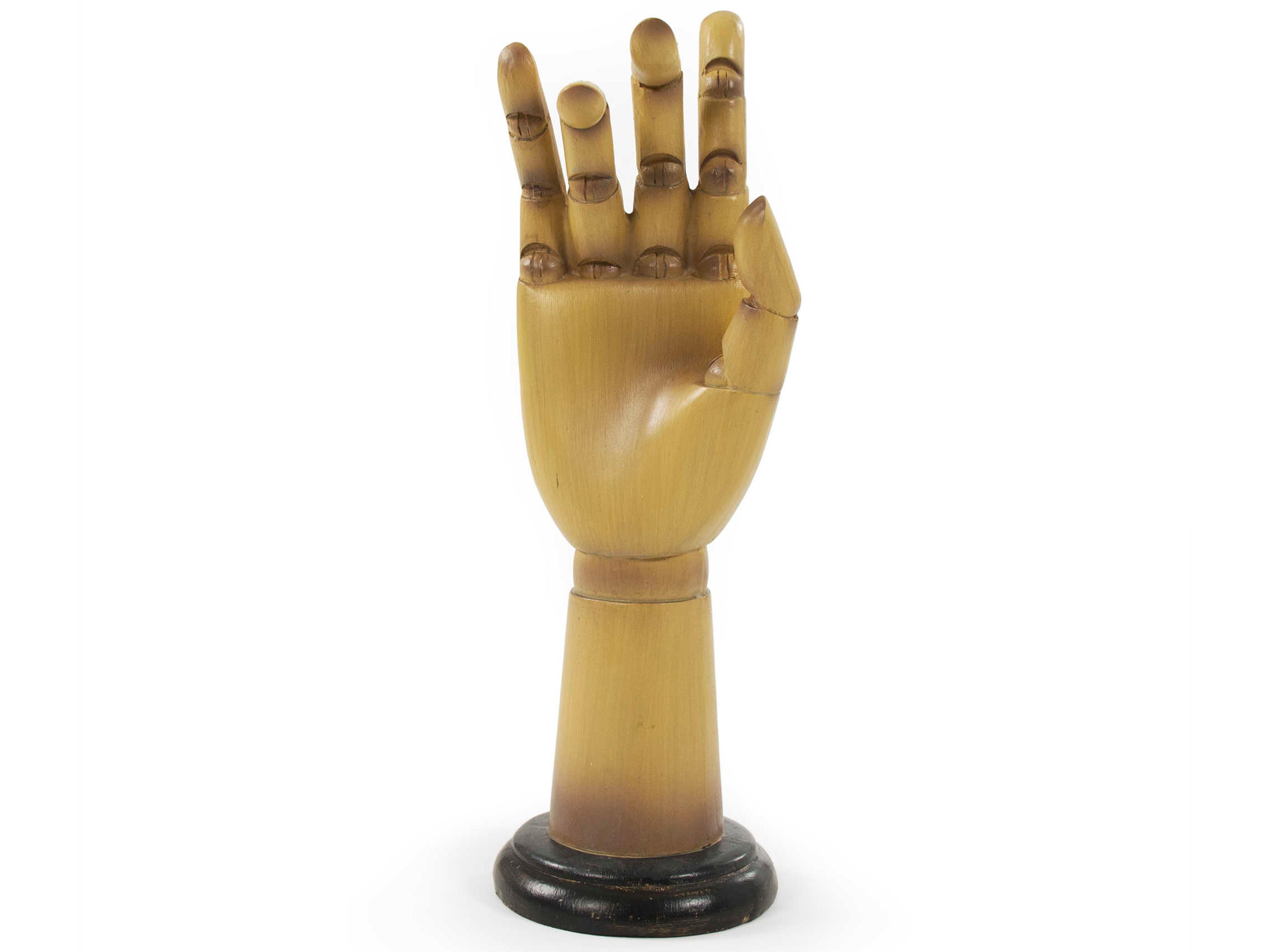 Zentique Tan / Black Dark Brown Mannequin Hand Sculpture