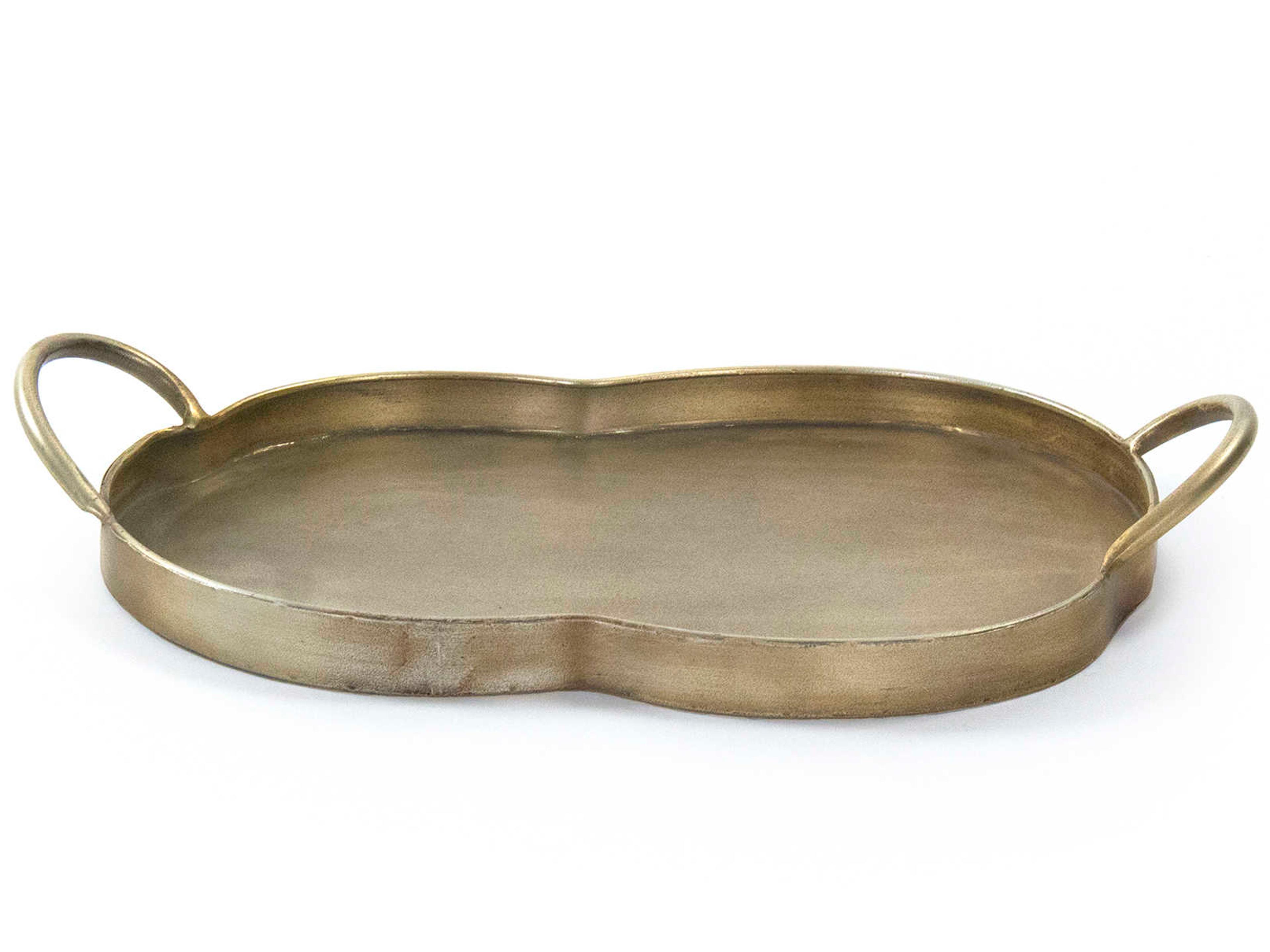 Zentique Carole Antique Gold 16" Serving Tray