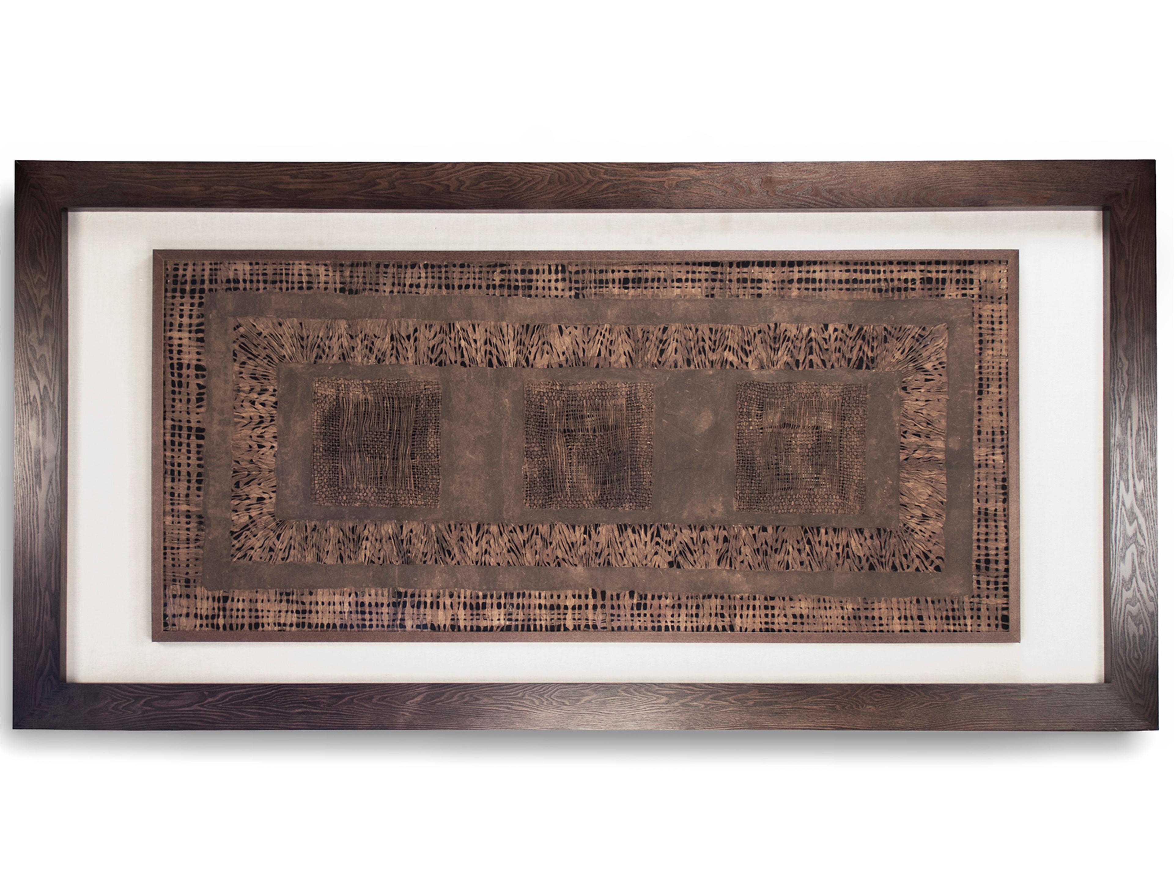 Zentique Assorted Texture / Pattern Abstract Paper Shadow Box