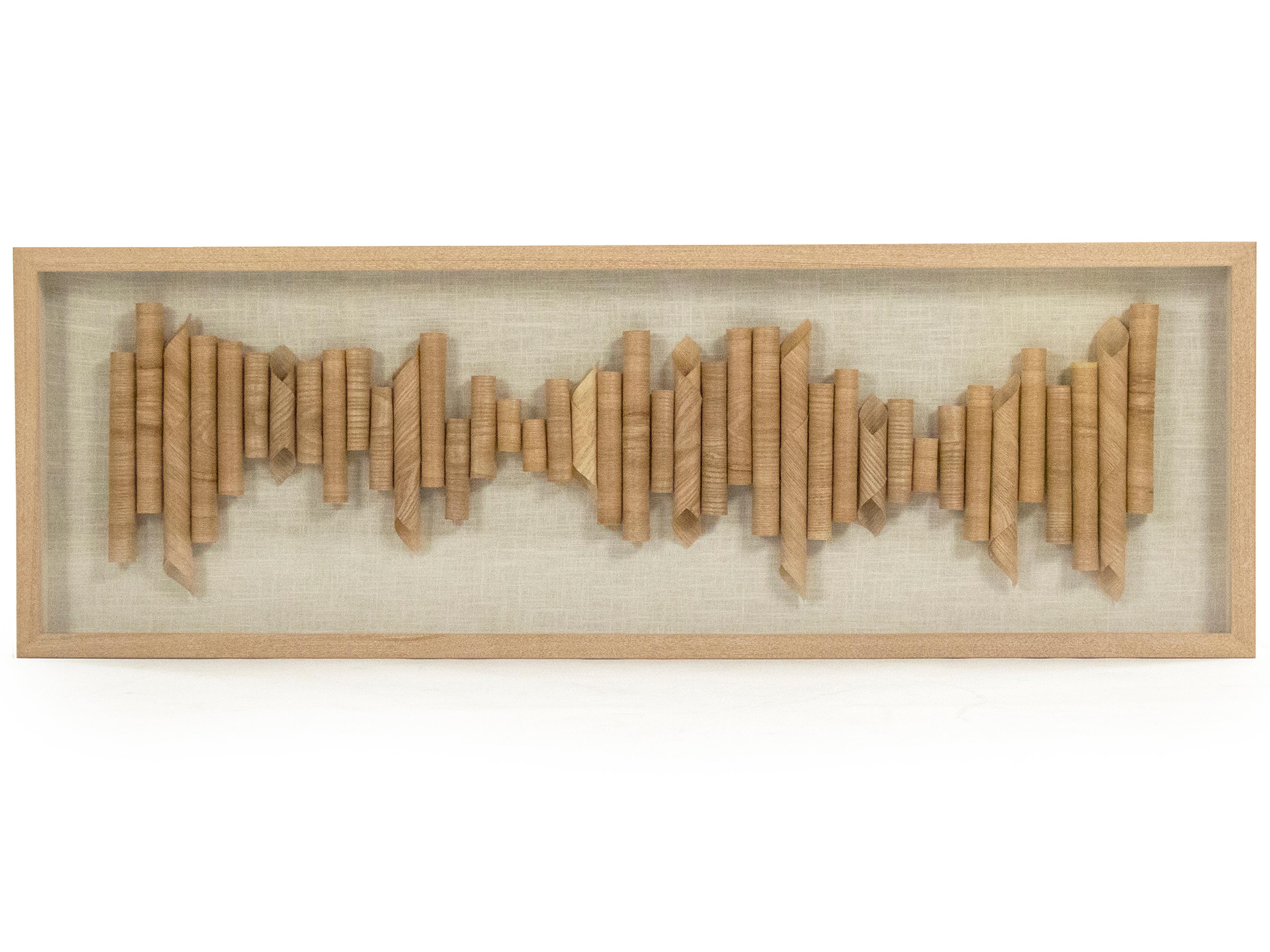 Zentique 48" Furled Wood Abstract Paper Shadow Box