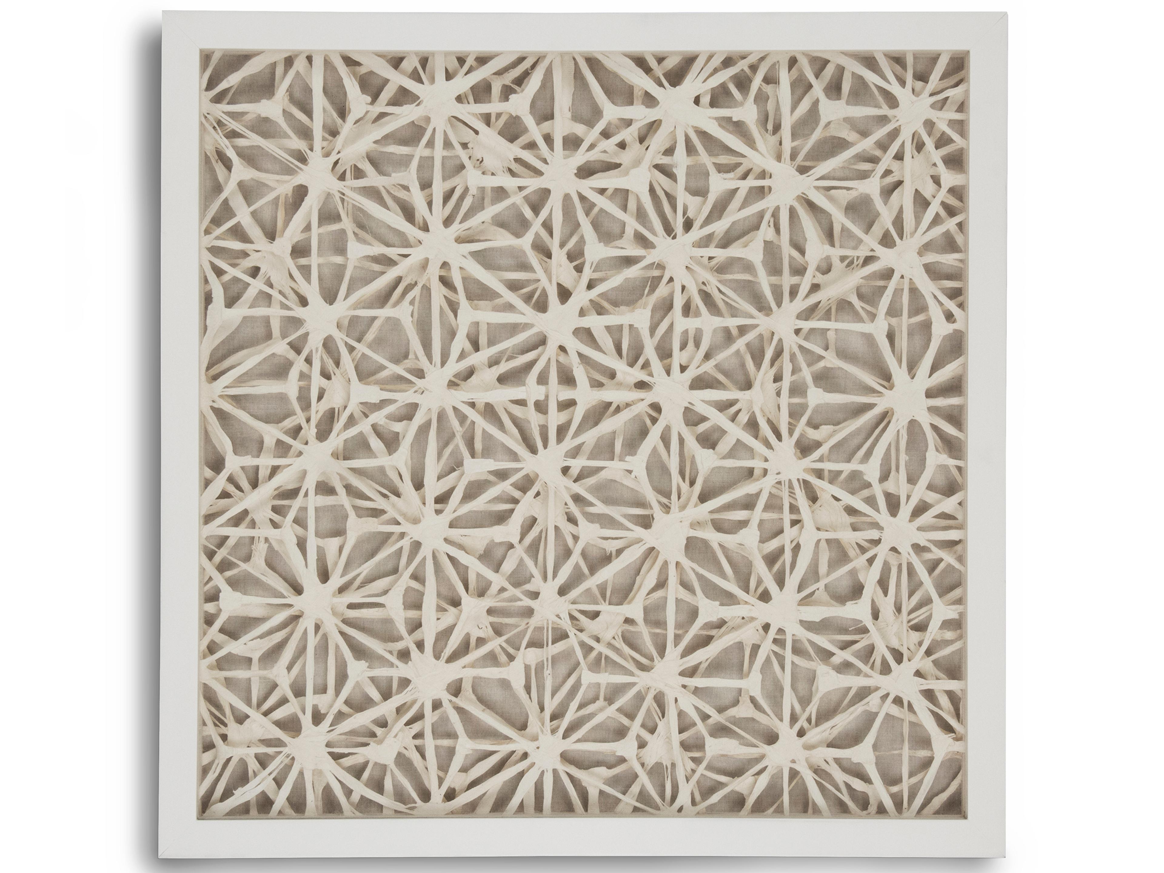 Zentique Intertwined Asterisk Abstract Paper Shadow Box