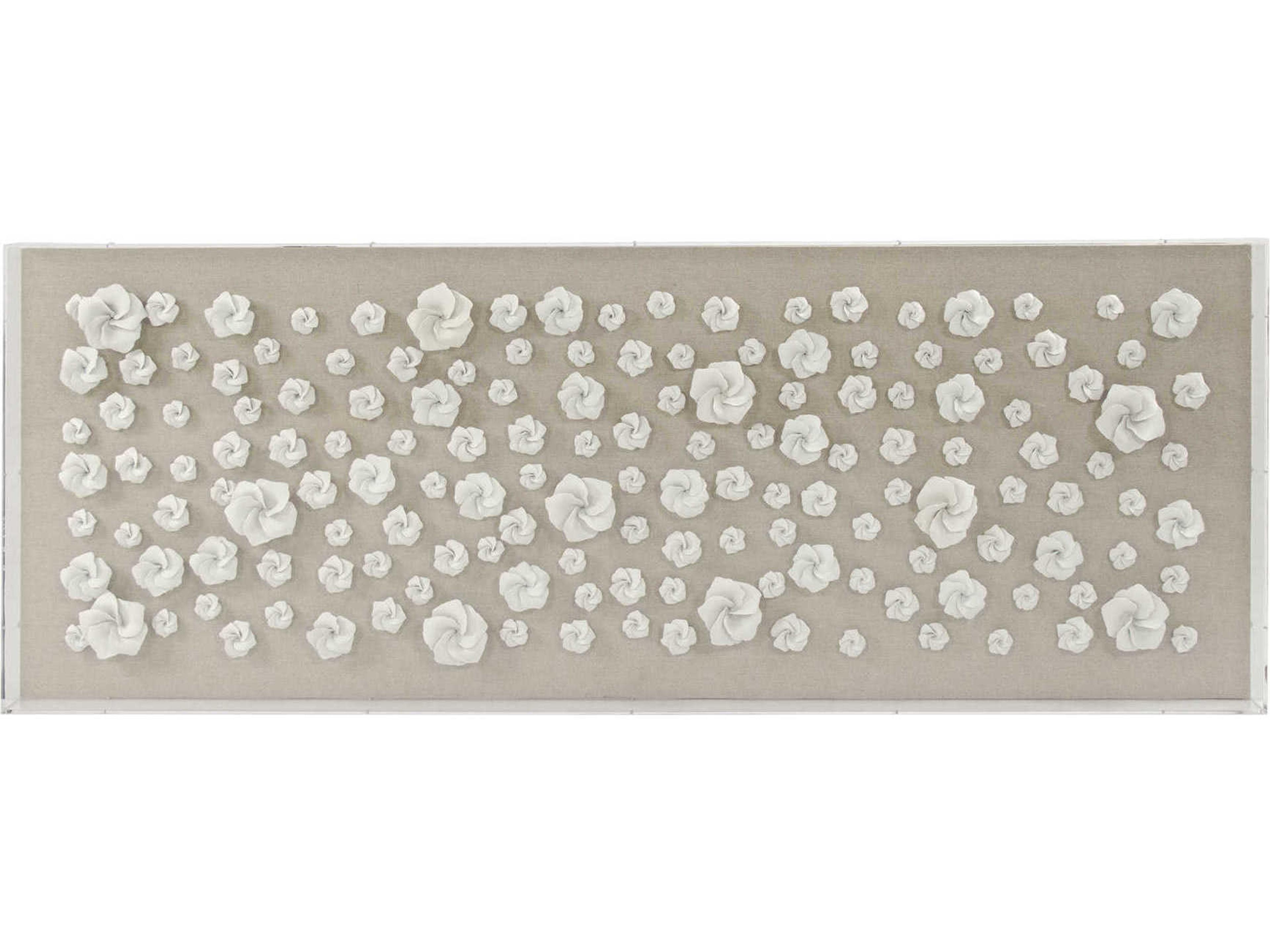 Zentique Ceramic Flowers Shadow Box