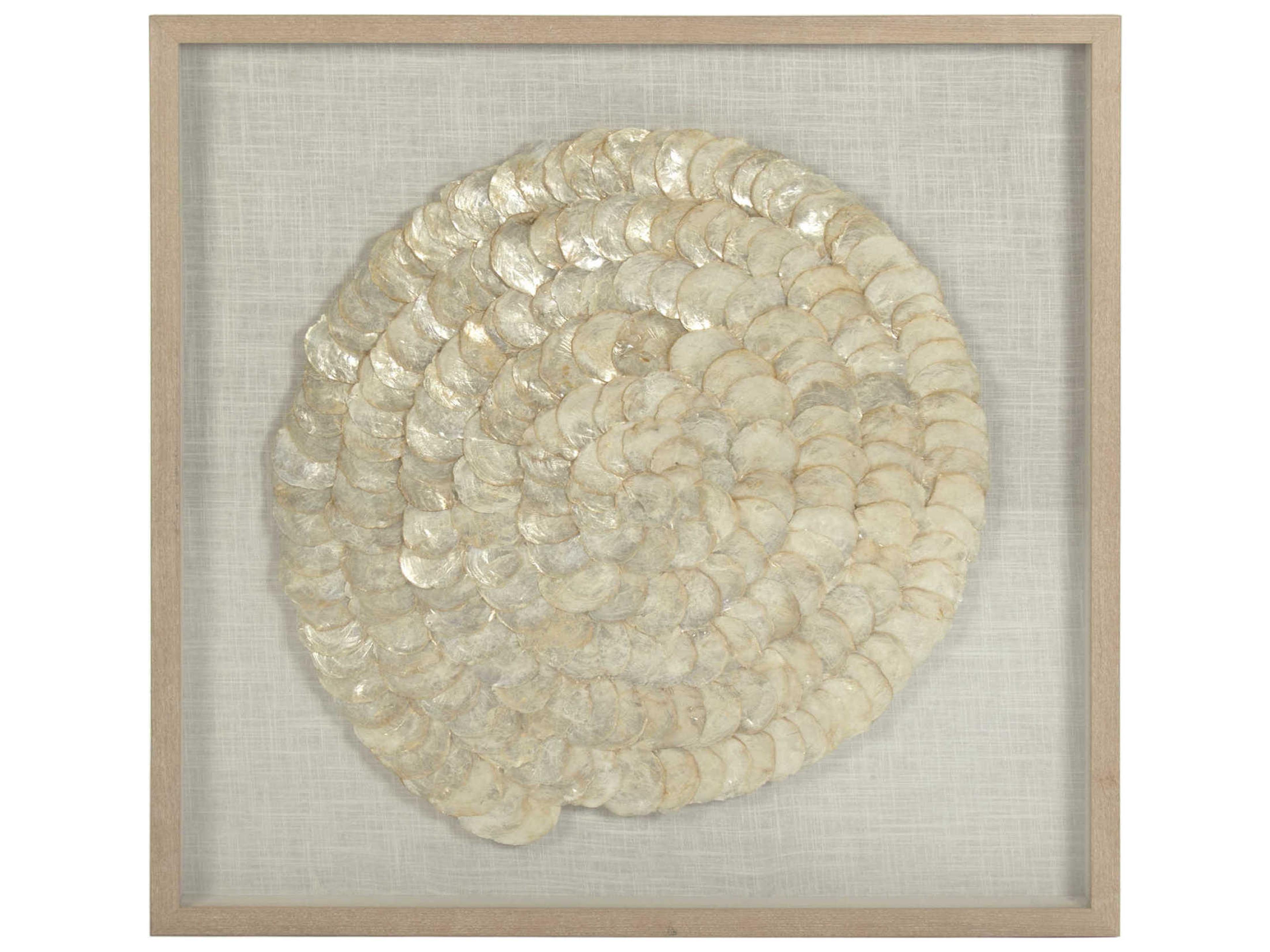 Zentique Spiral Mother of Pearl Shadow Box