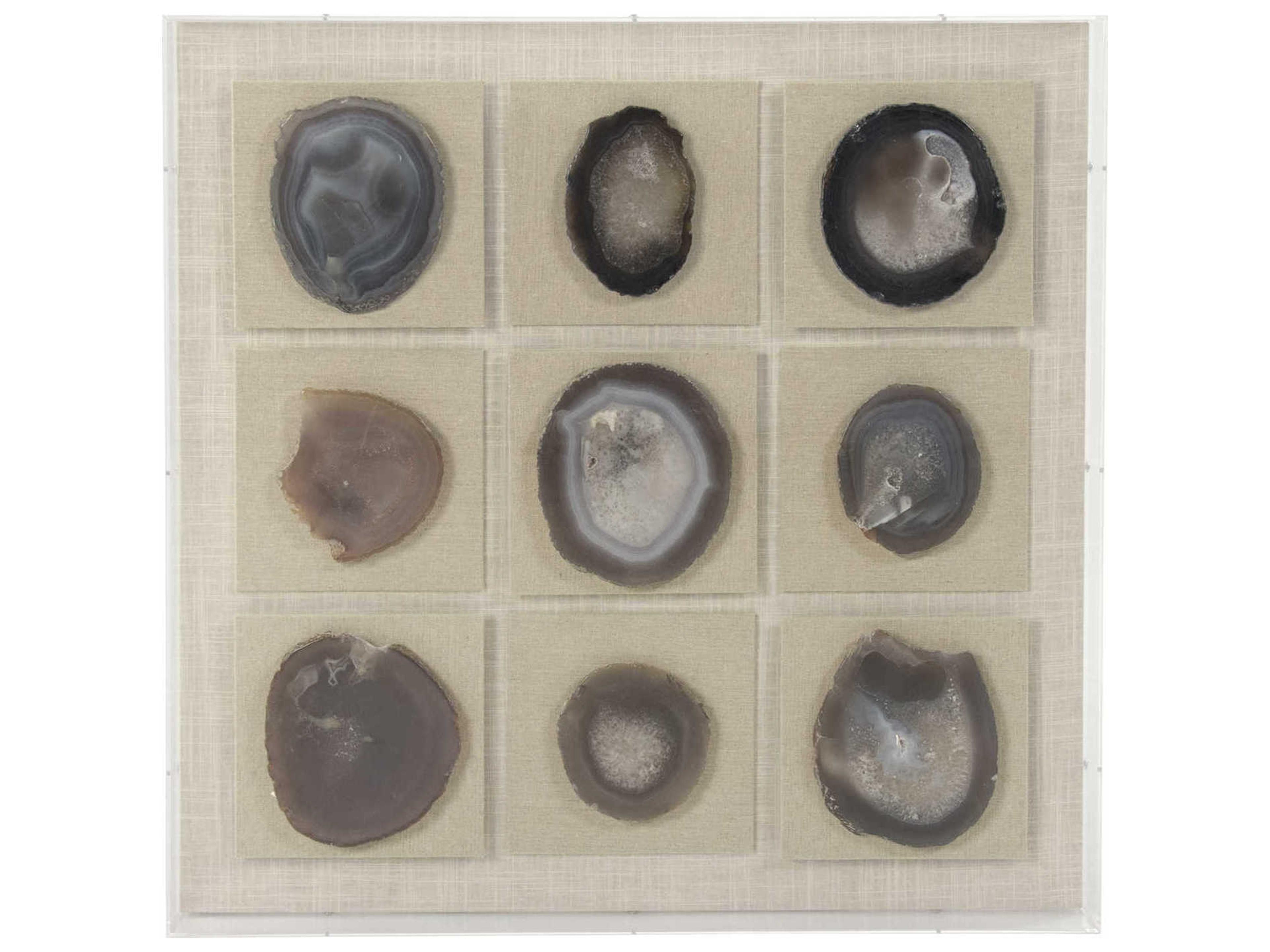 Zentique Purple Stone Shadow Box