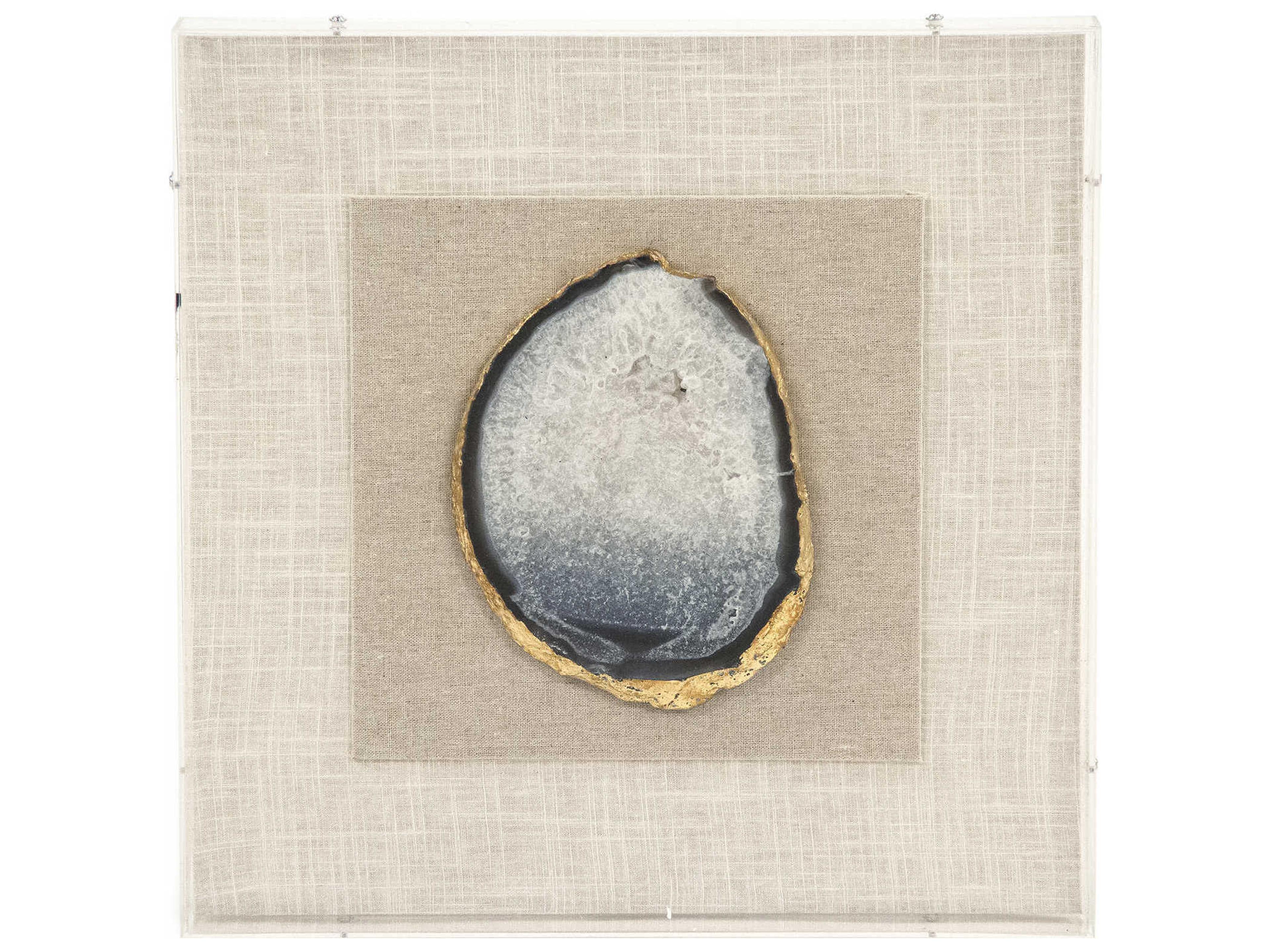 Blue Geode Shadow Box