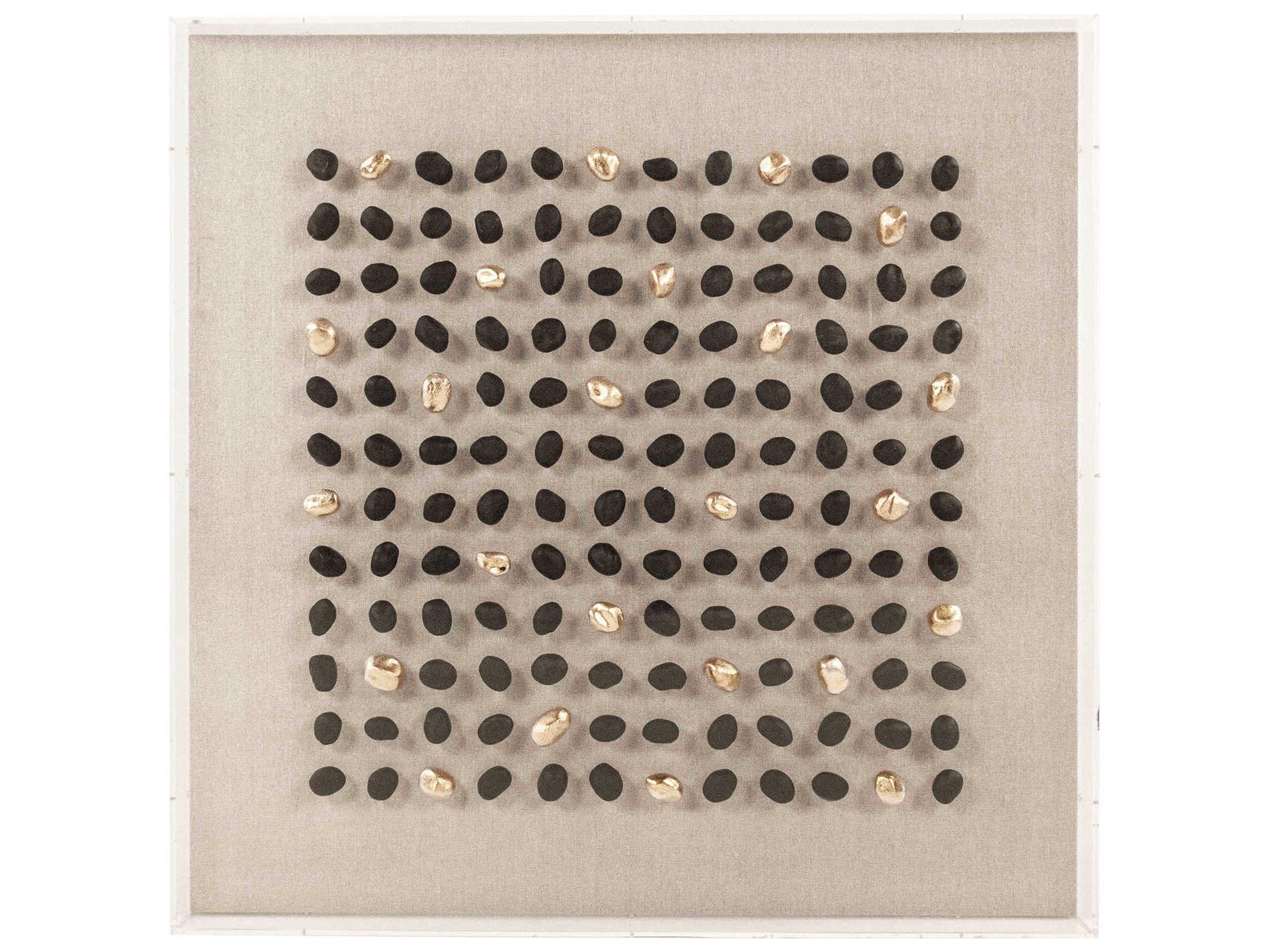 Gold/Black Stone Acrylic Shadow boxes