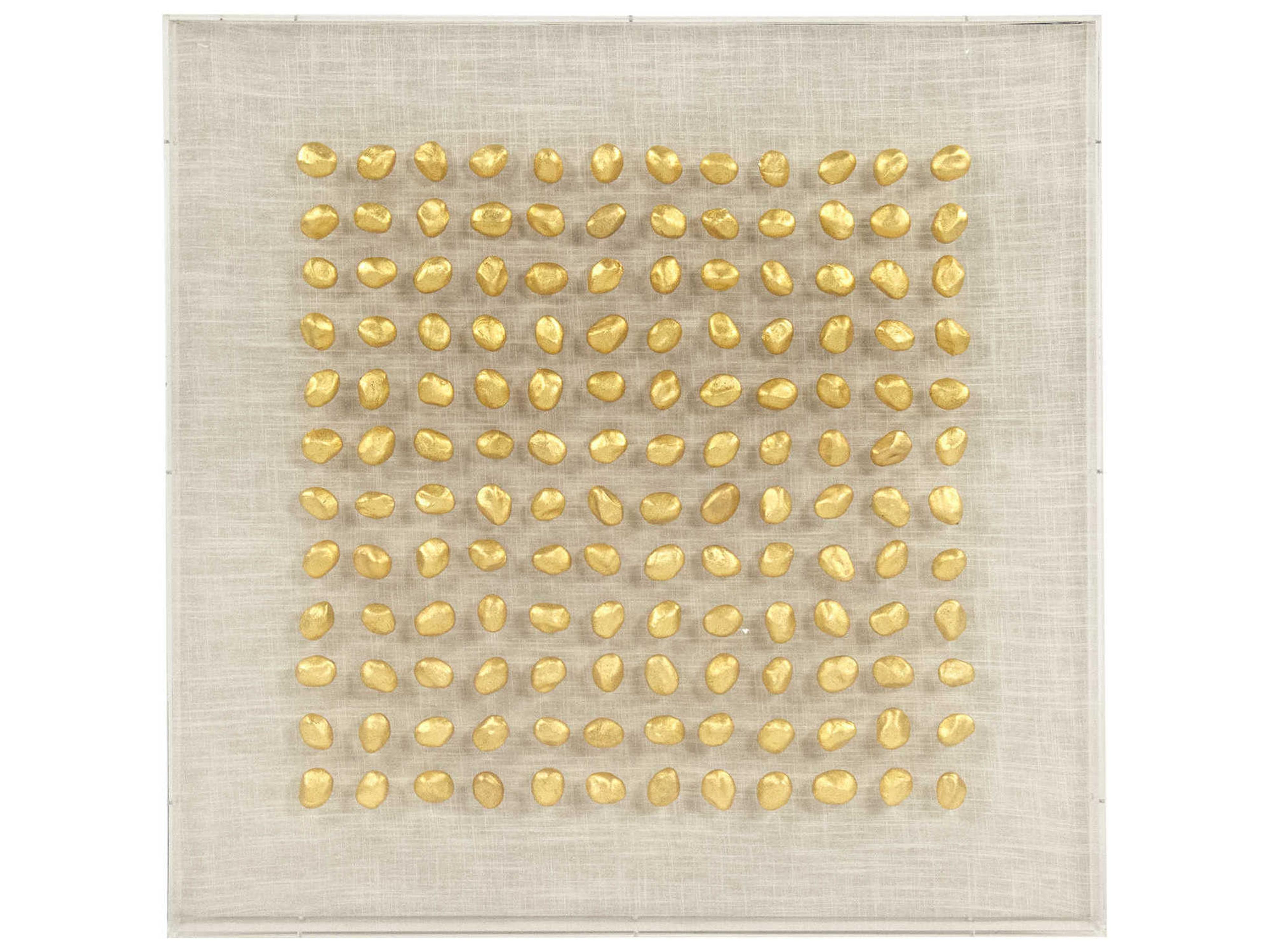 Gold Stone Shadow Box