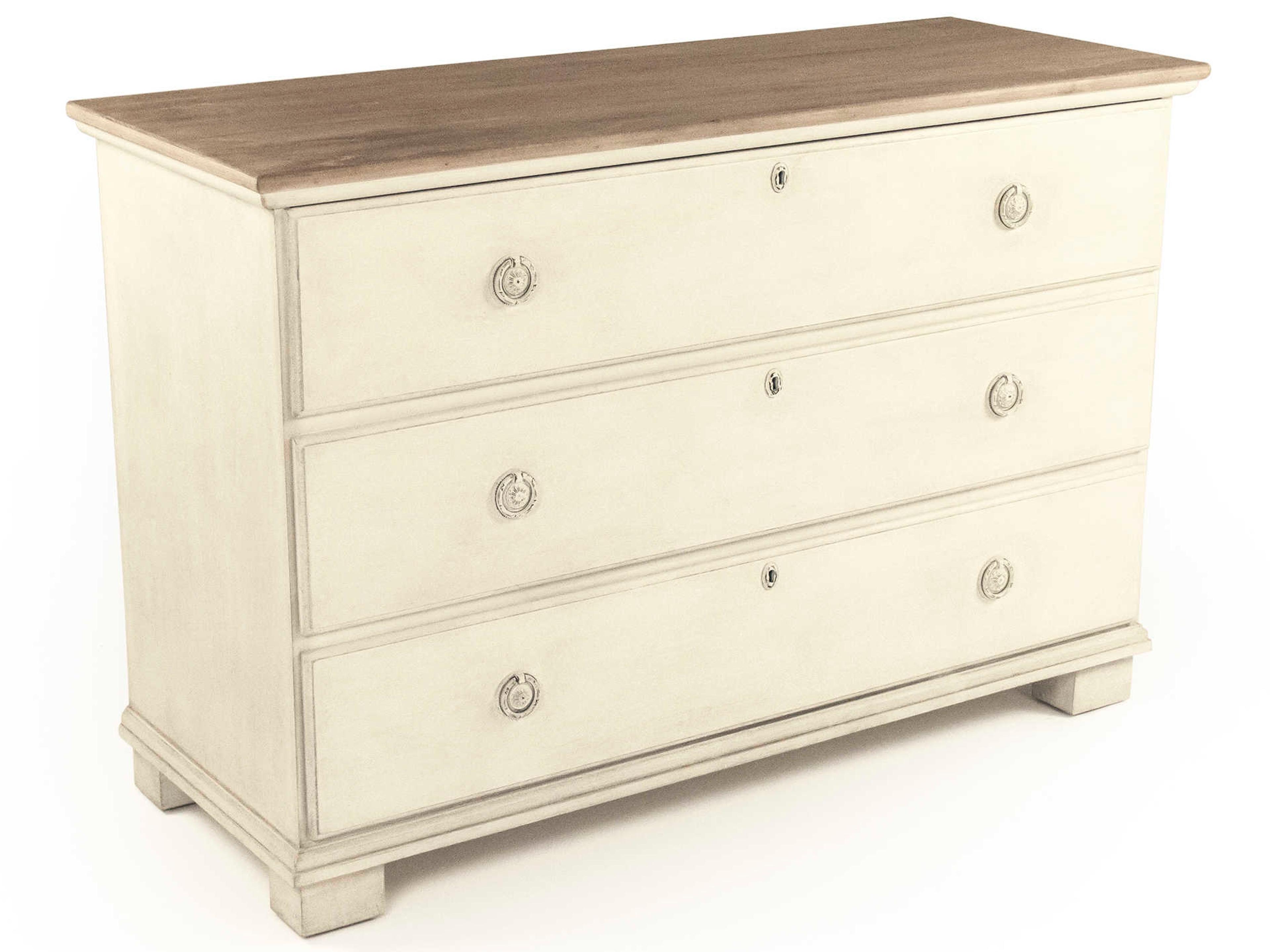 Bill 3-Drawers Pine Wood Dresser