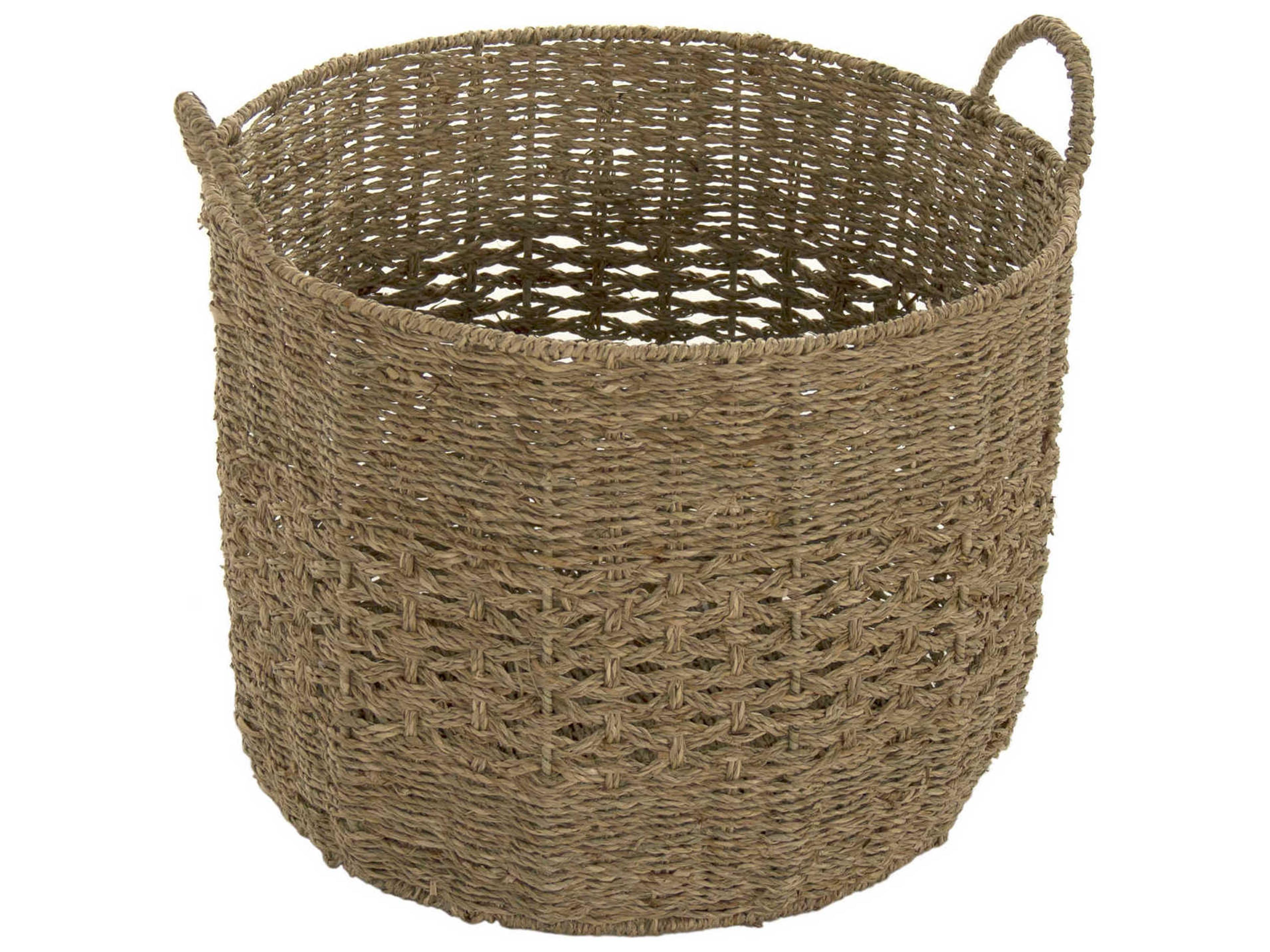 Brown 17" Woven Metal Basket