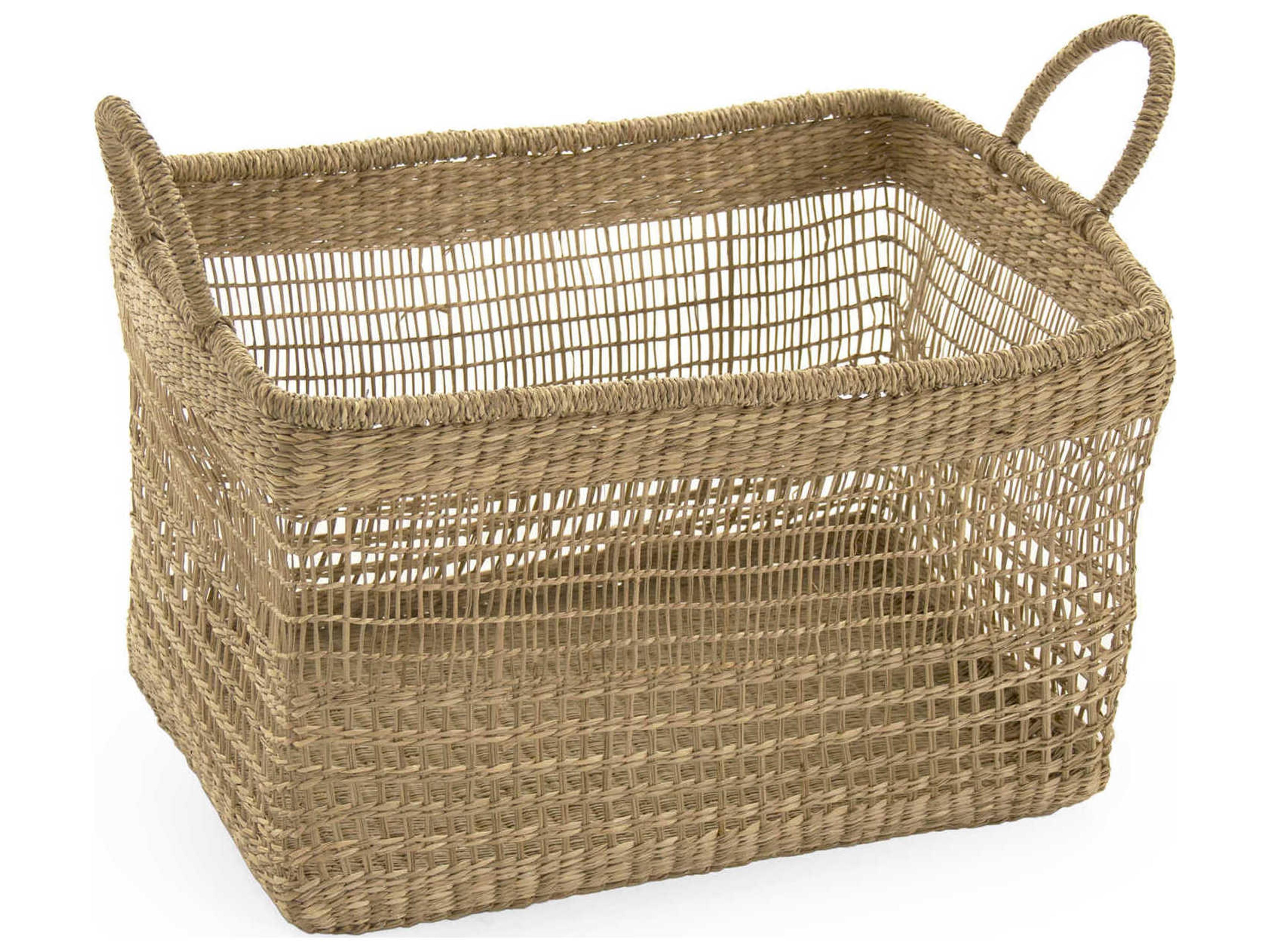 Zentique Brown 19" Woven Basket