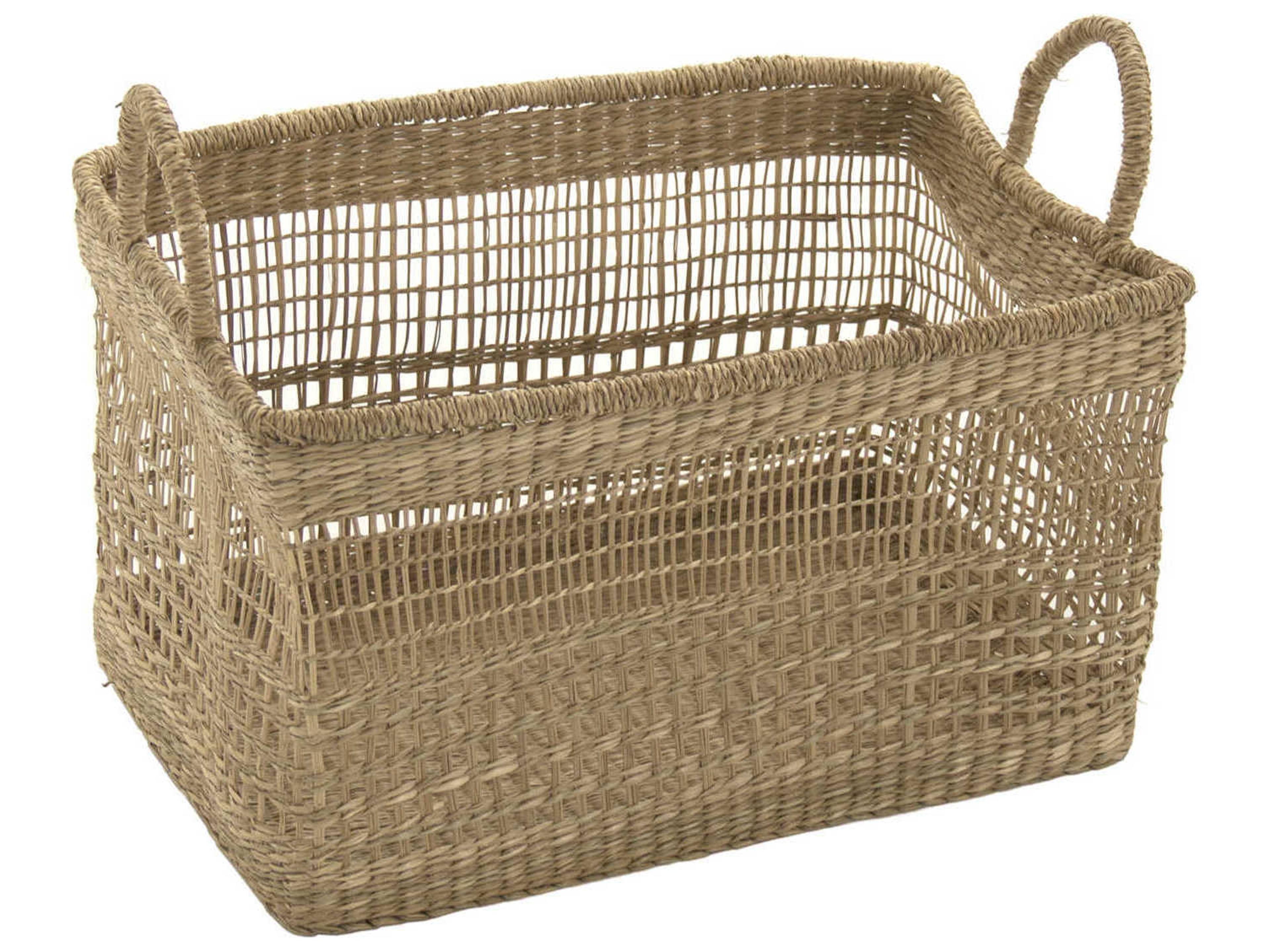 Zentique Brown 18" Woven Basket