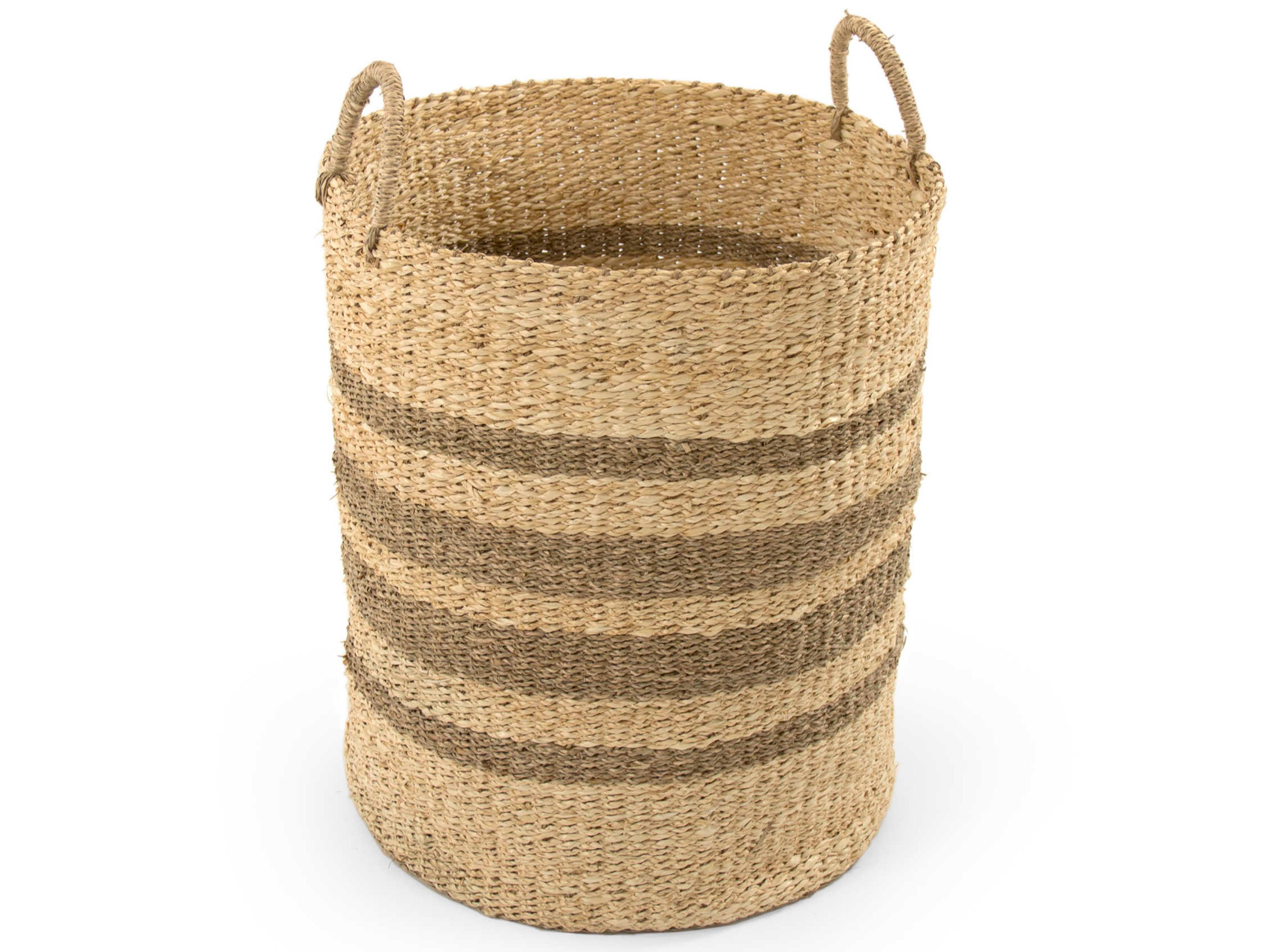 Zentique Brown 18" Woven Wire Basket