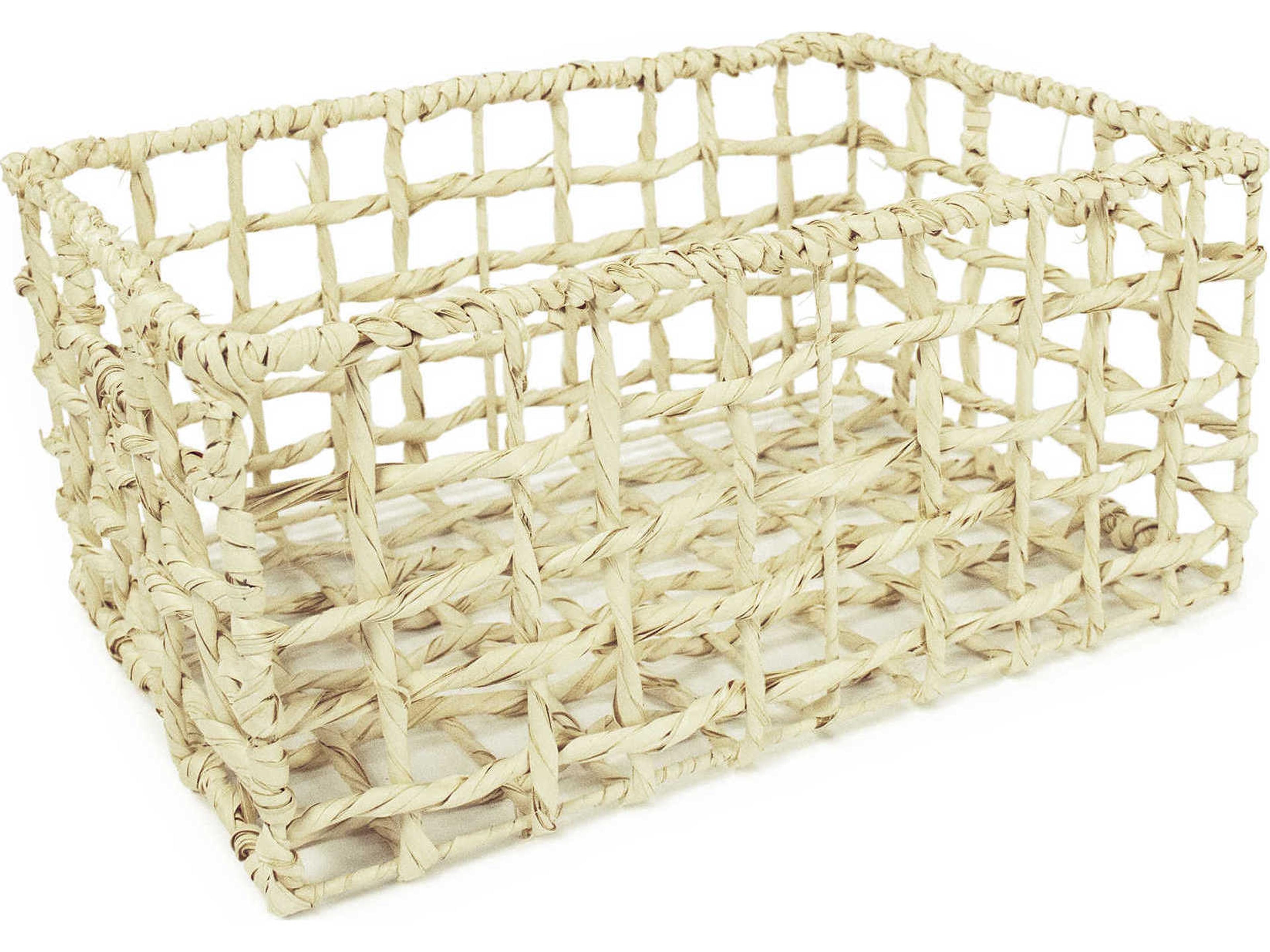 Zentique Light Brown 18" Woven Basket