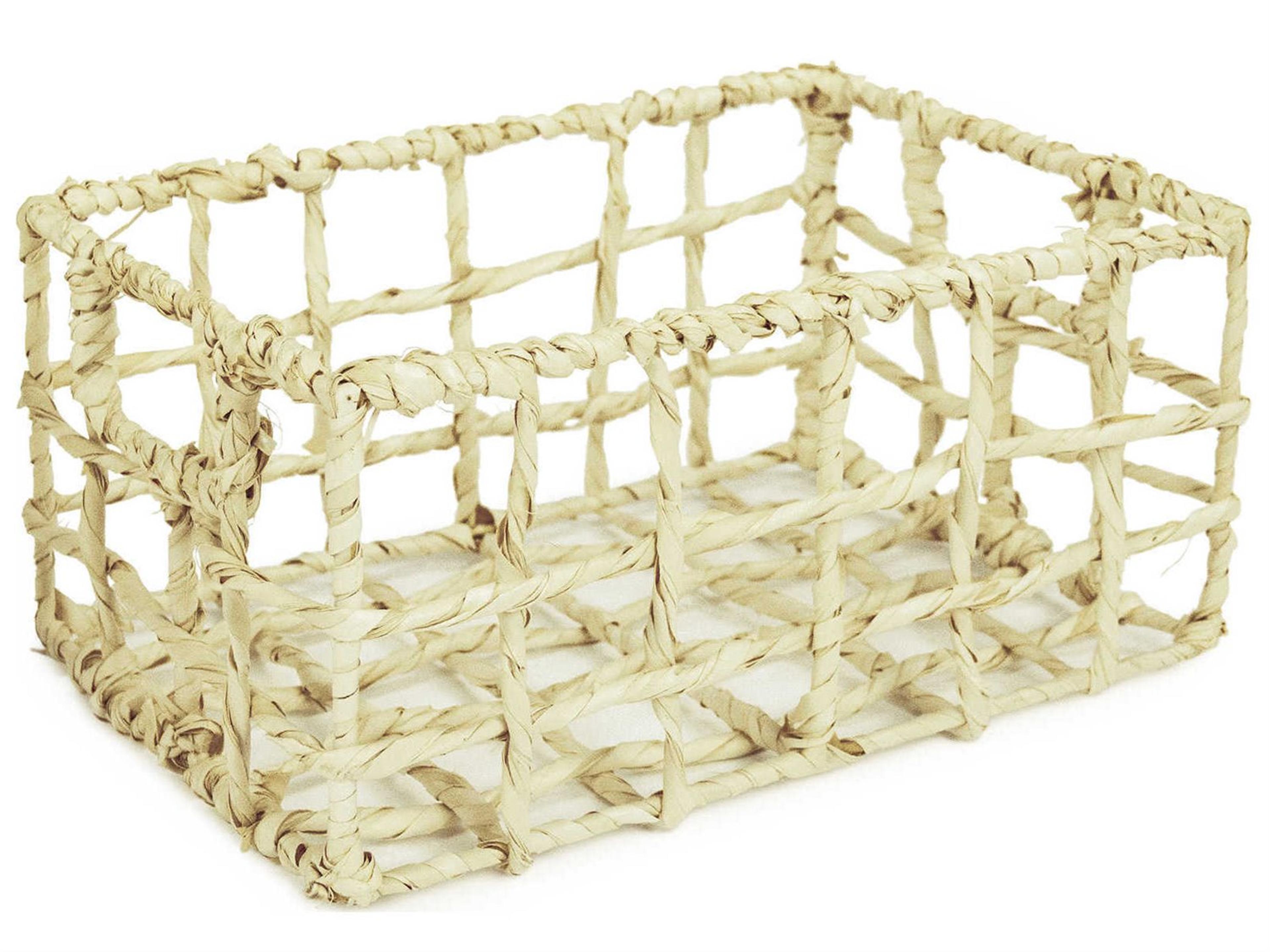 Zentique Light Brown 13" Woven Basket