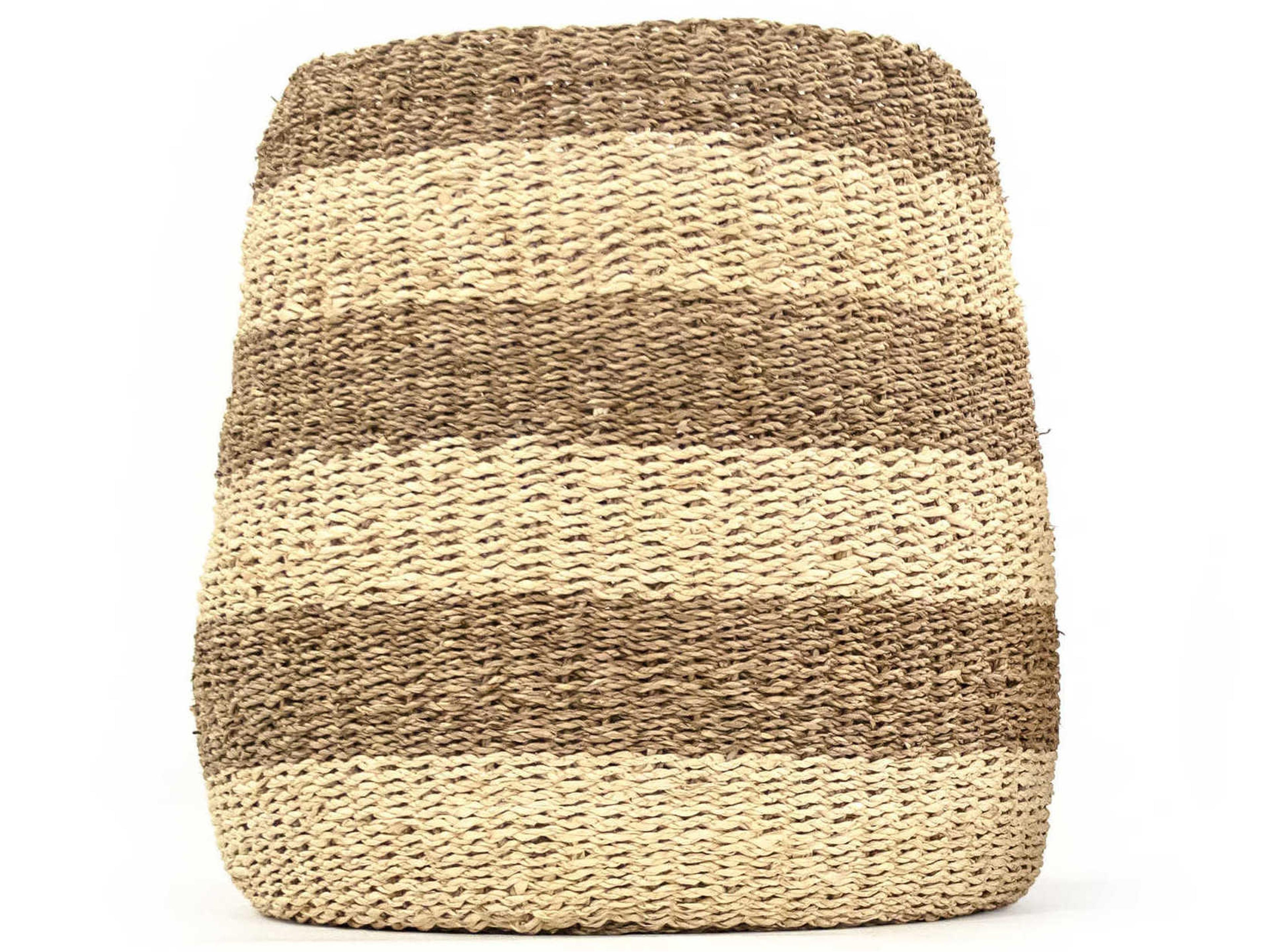 Zentique Beige / Brown 17" Woven Basket