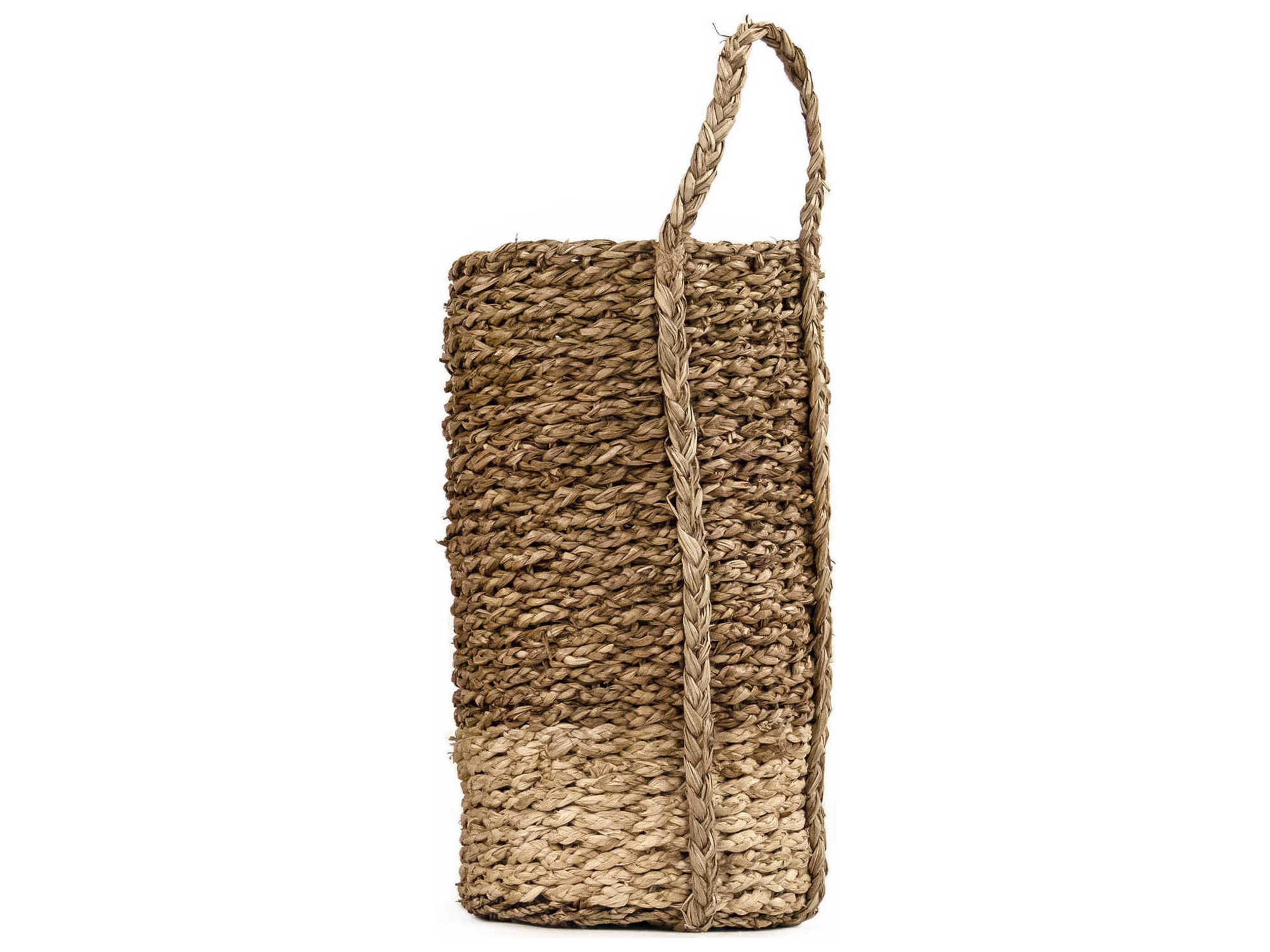 Zentique Dark Brown / Beige 9" Woven Basket