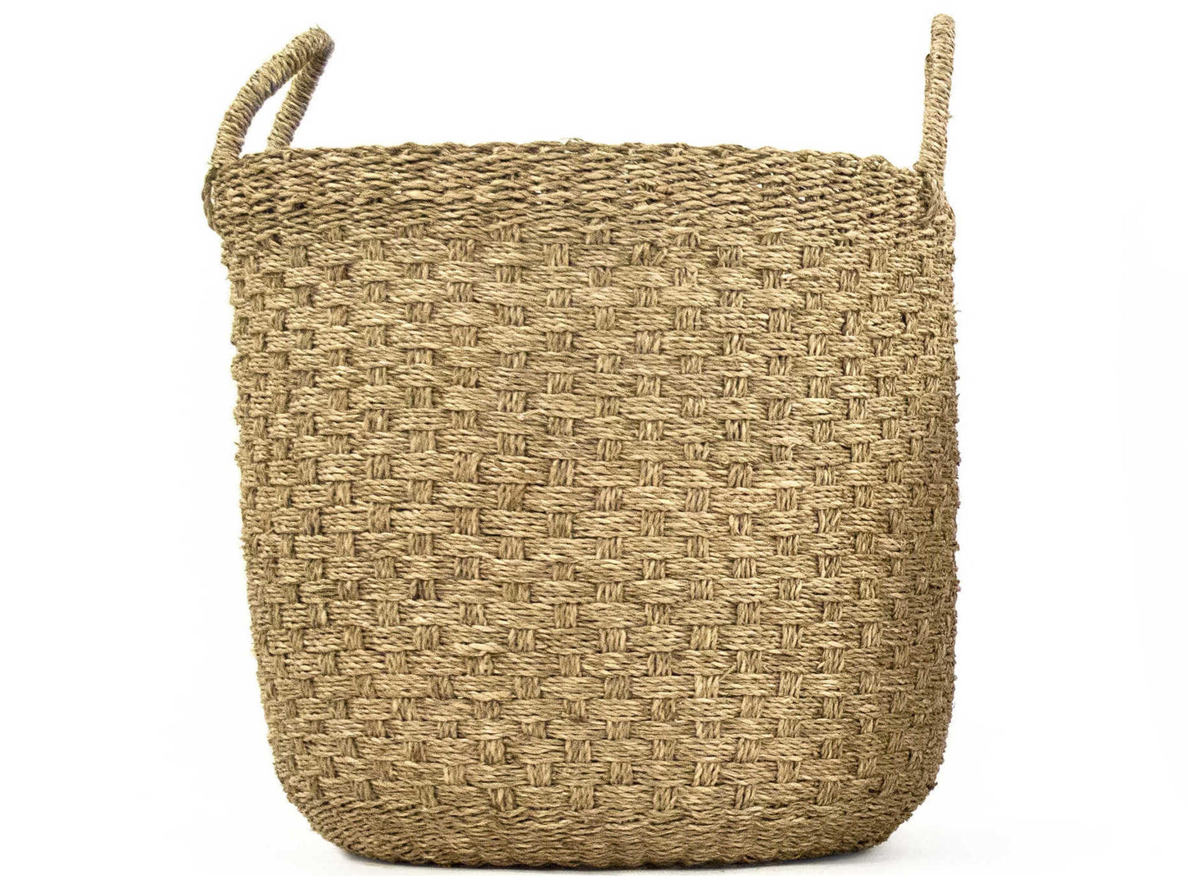 Brown 17" High Woven Basket