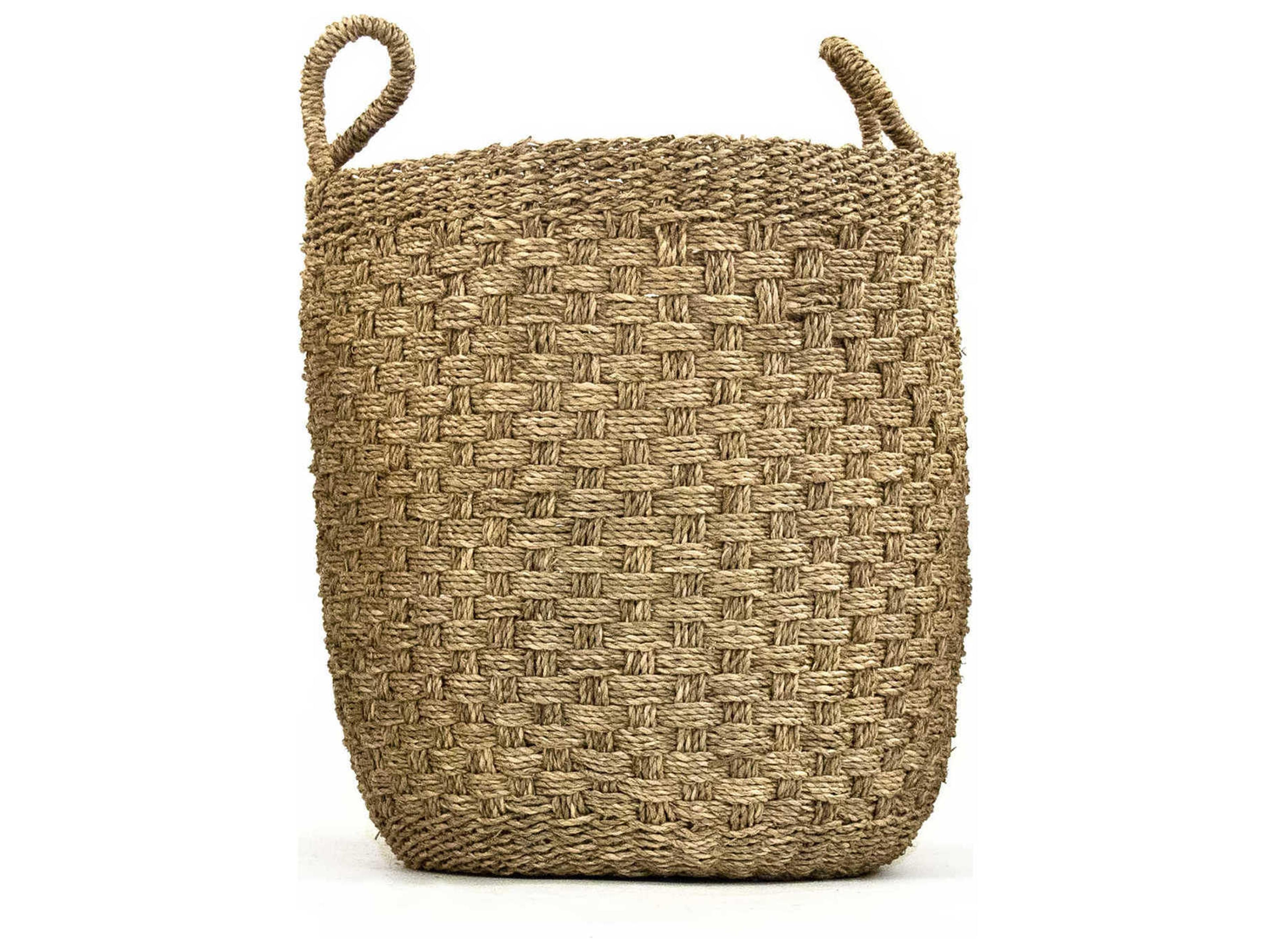 Zentique Brown 15" High Woven Basket