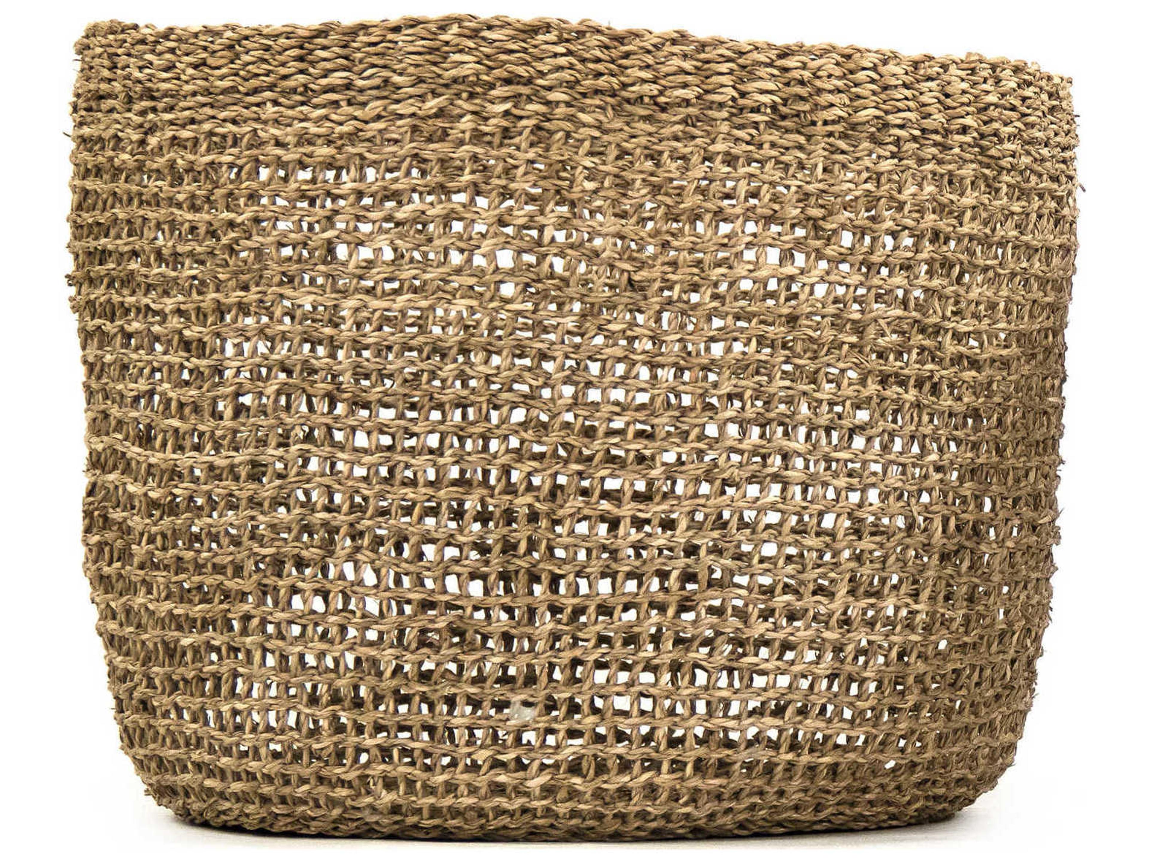 Zentique Woven Brown Storage Bin Large