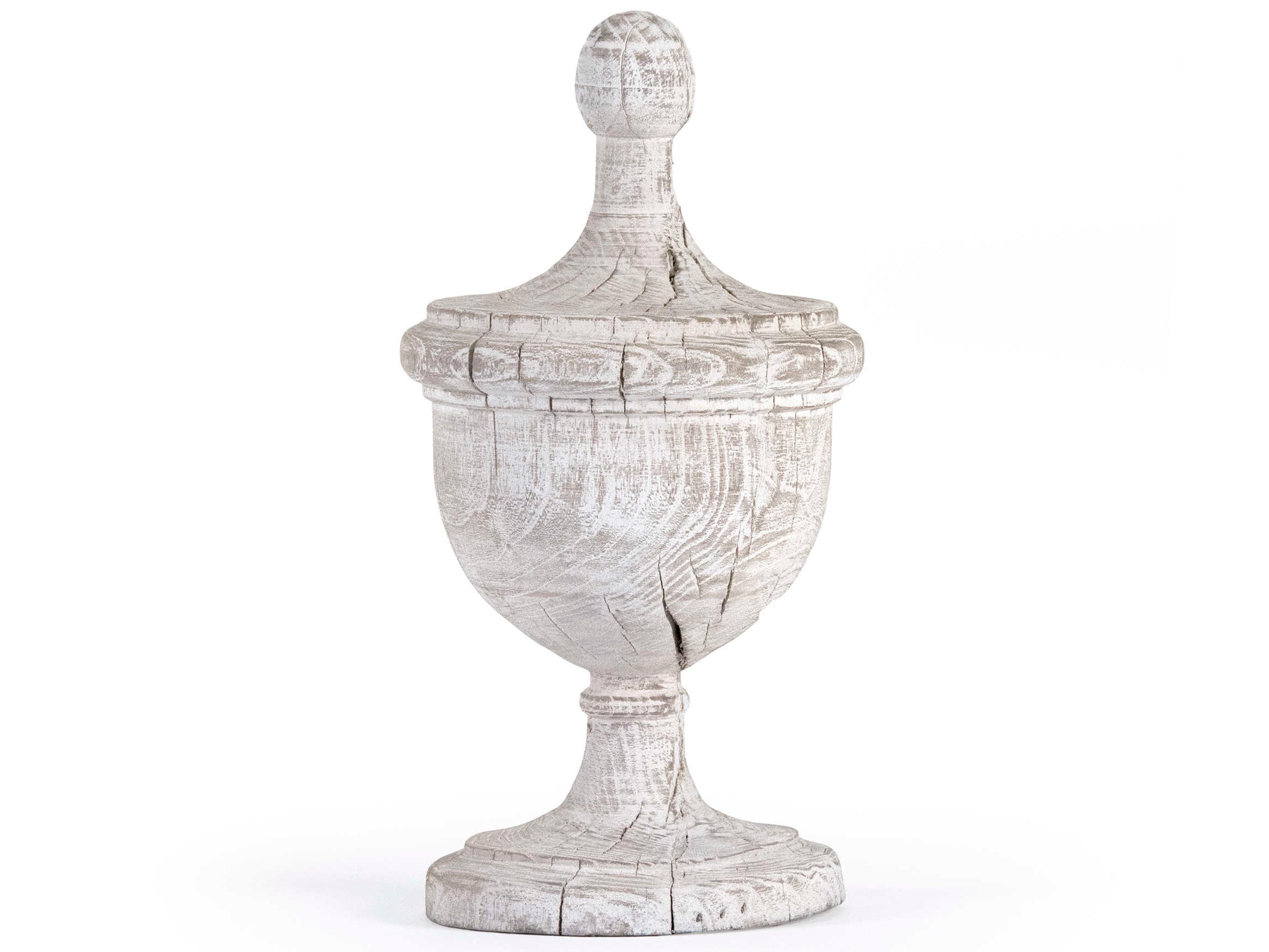 Amora Distressed Off-White Urn