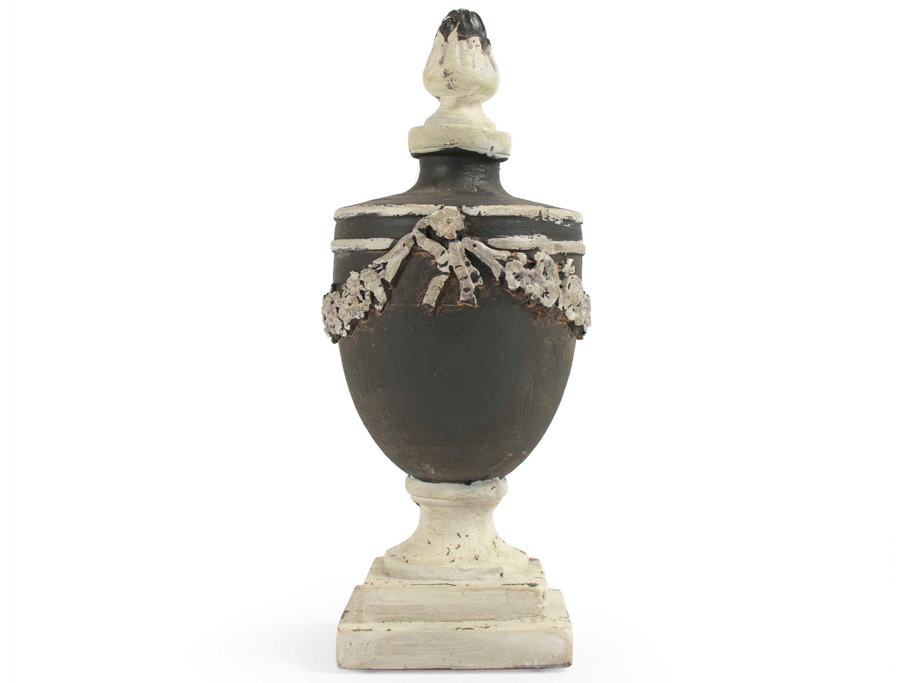 Zentique Seawood / White Urn Set of 2