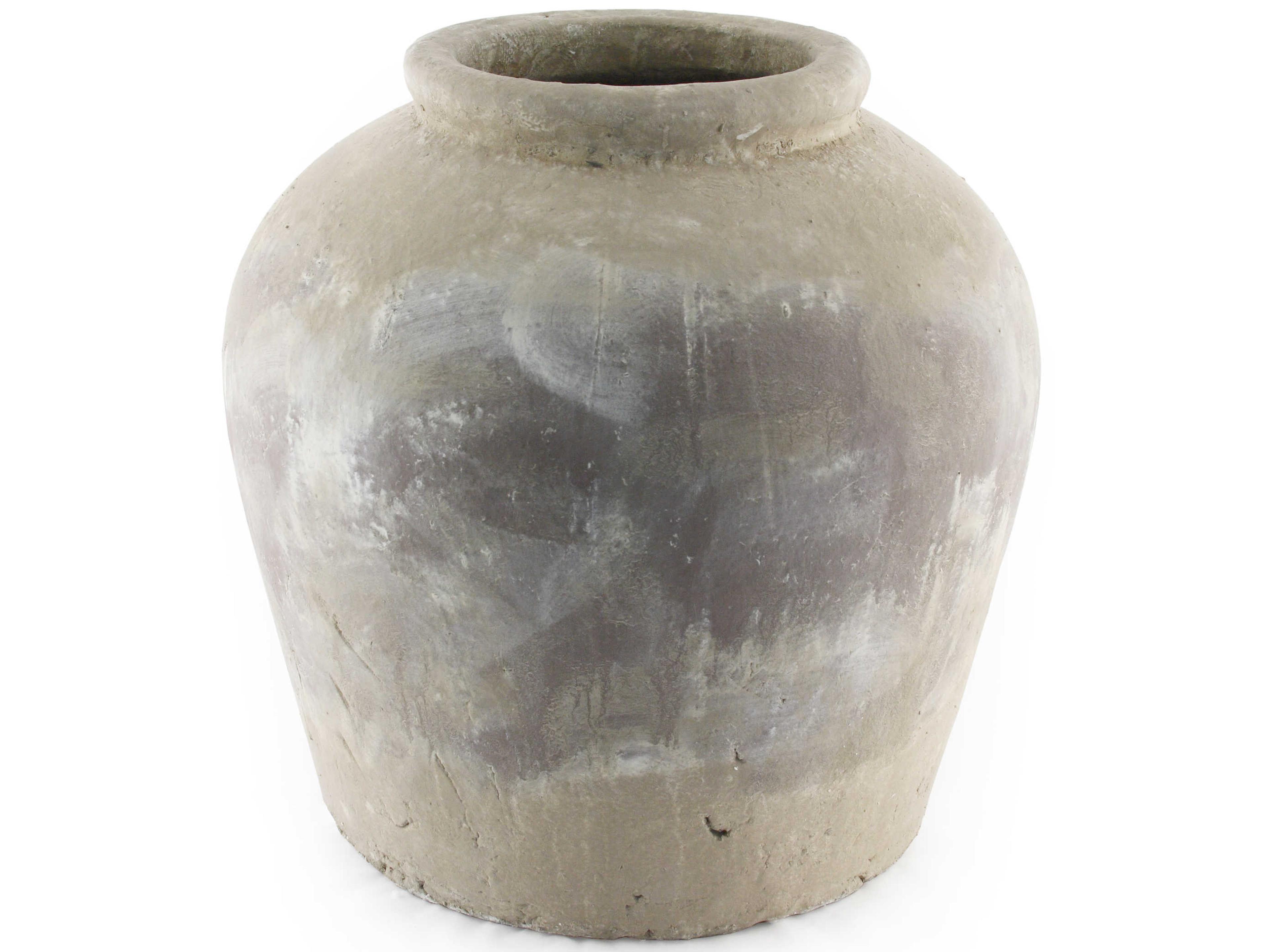 Distressed Olive Brown 16" Jar