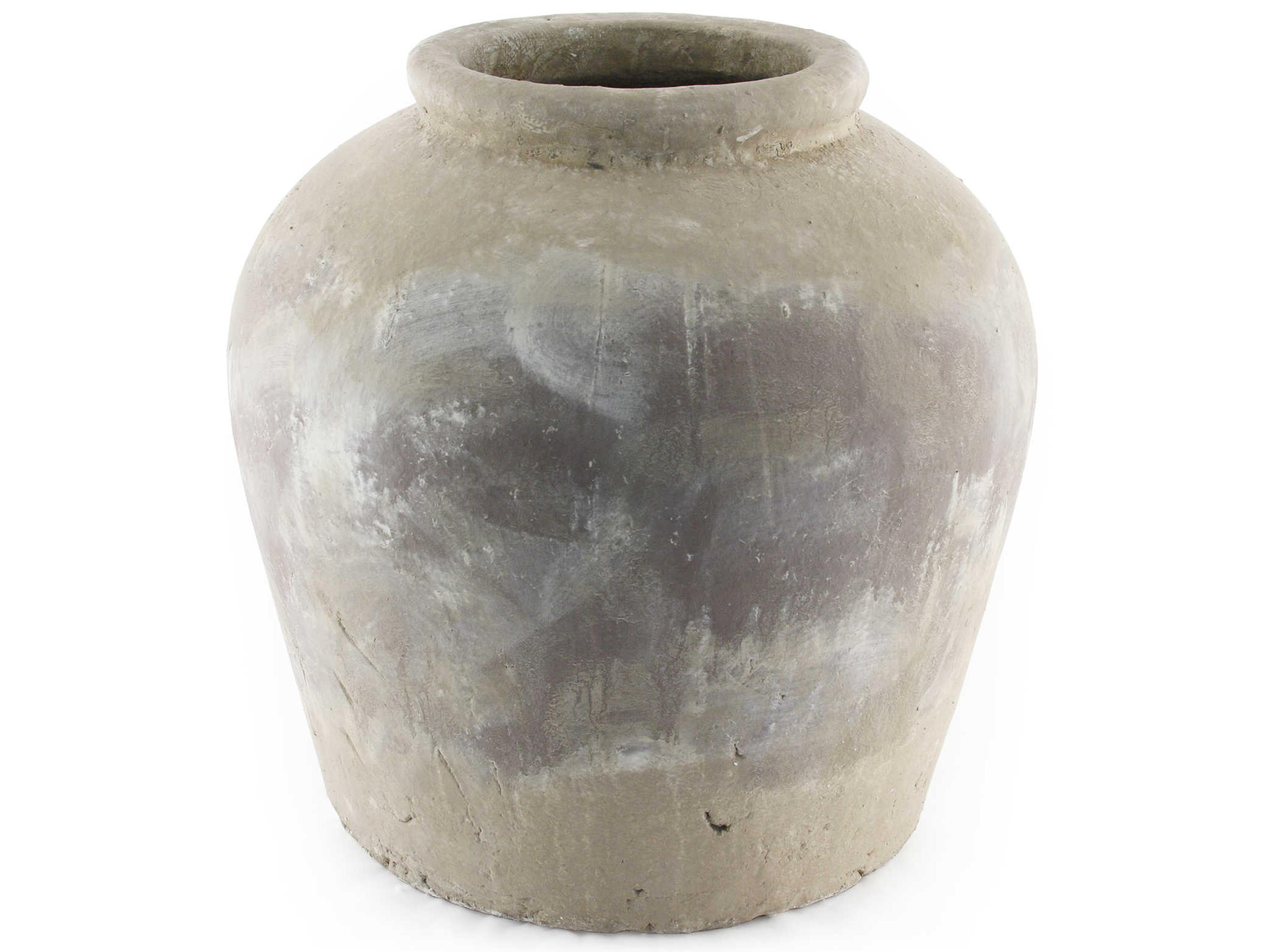 Zentique Distressed Olive Brown 13" Jar