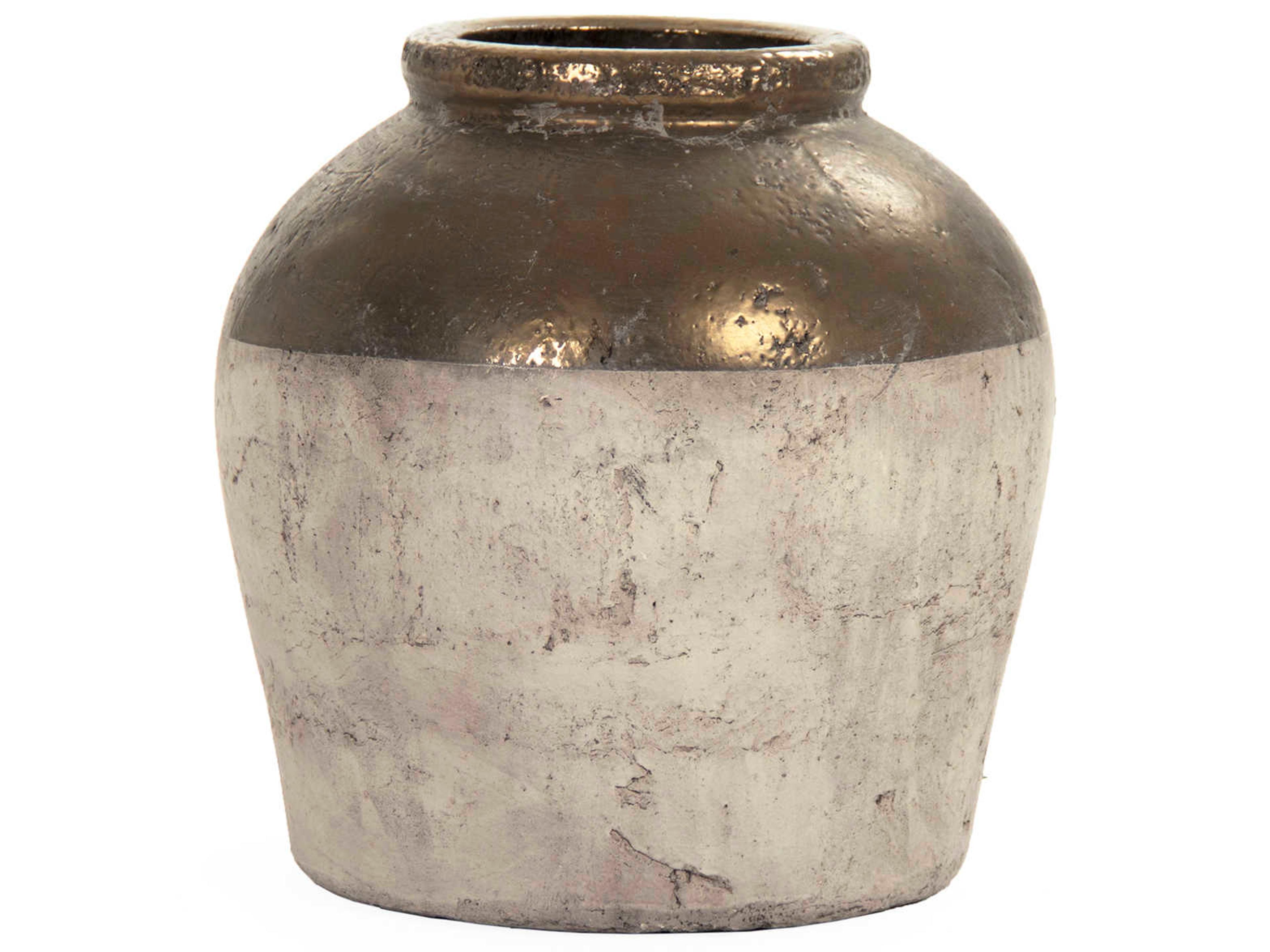 Zentique Gilded Top 13" Vase