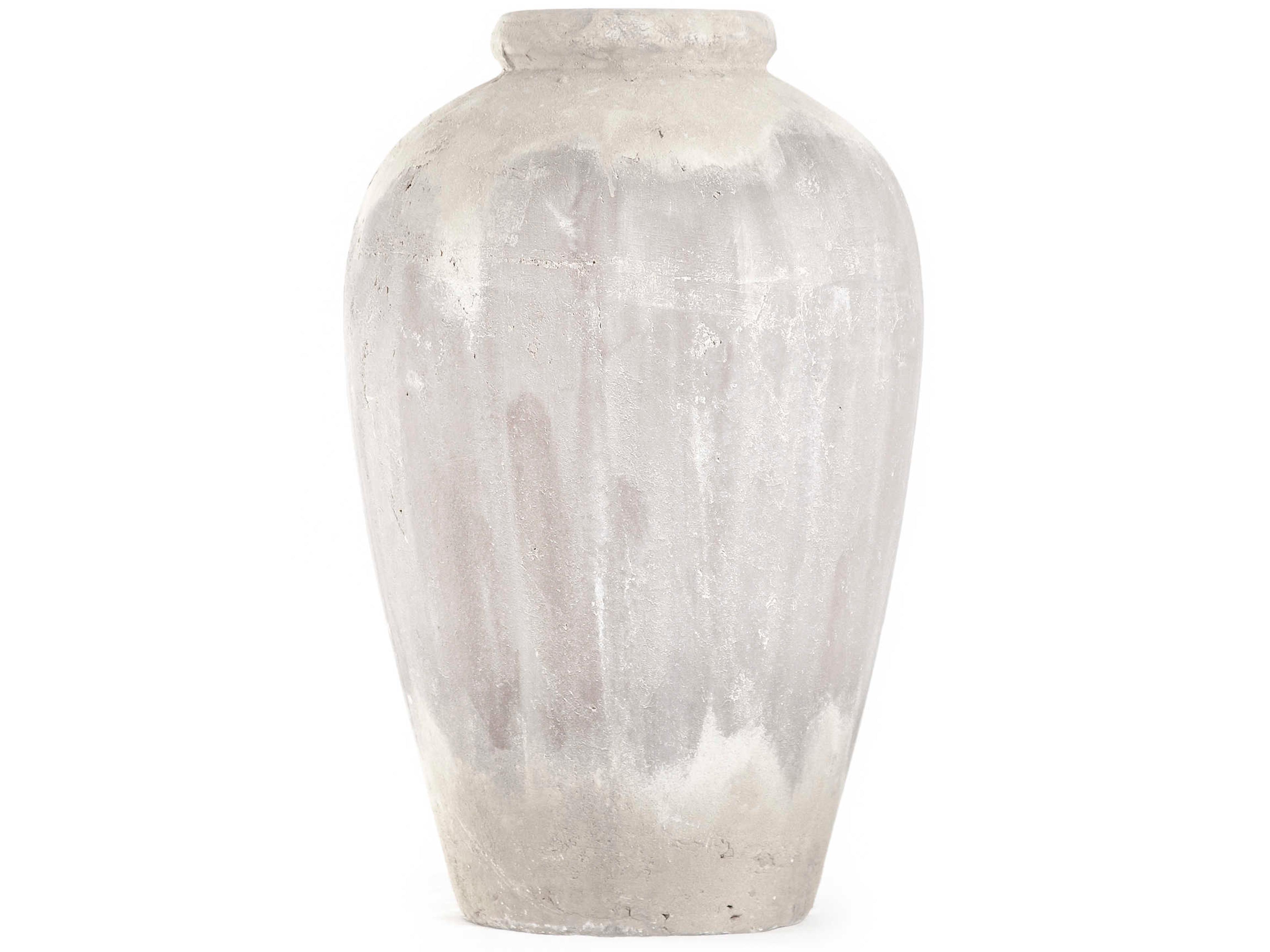 Zentique Distressed Grey Jar