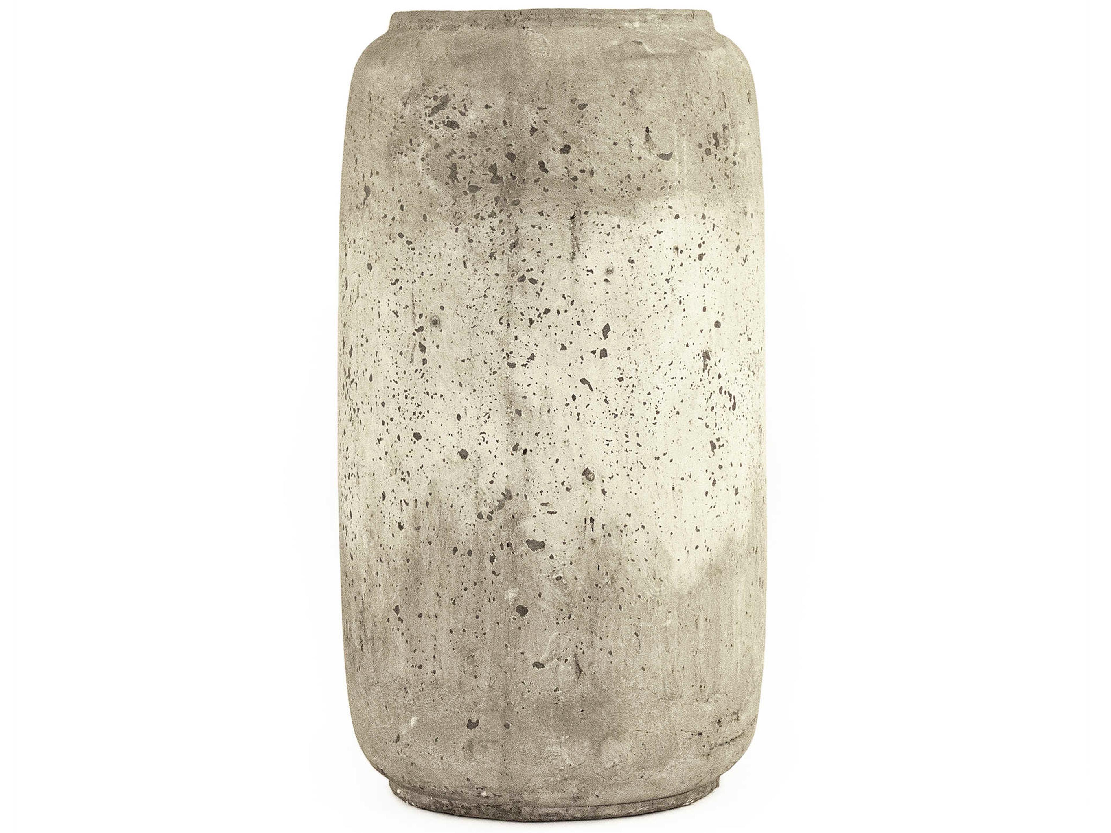 Distressed Grey Wash Vase