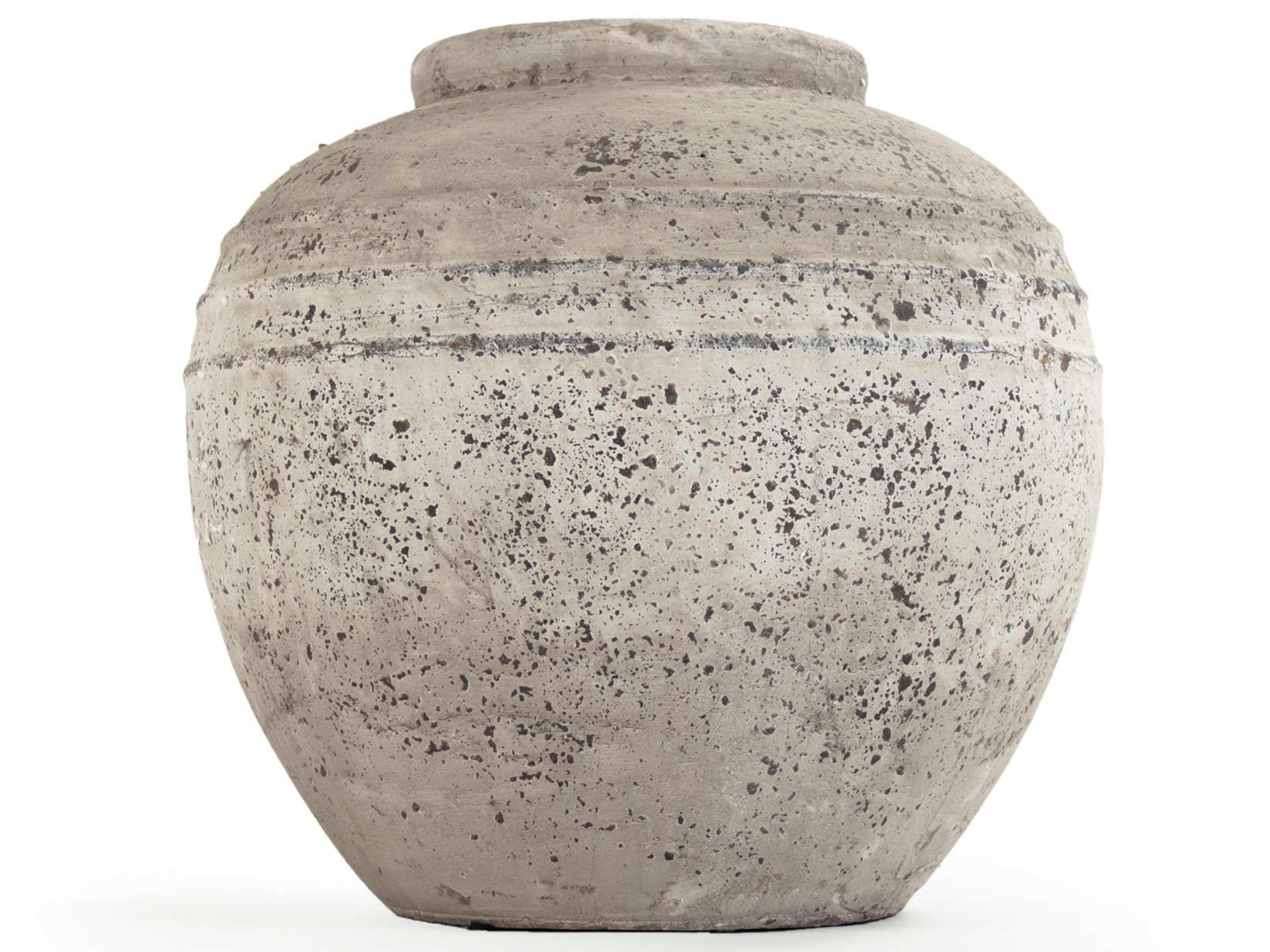 Distressed Grey Wash 15" High Jar