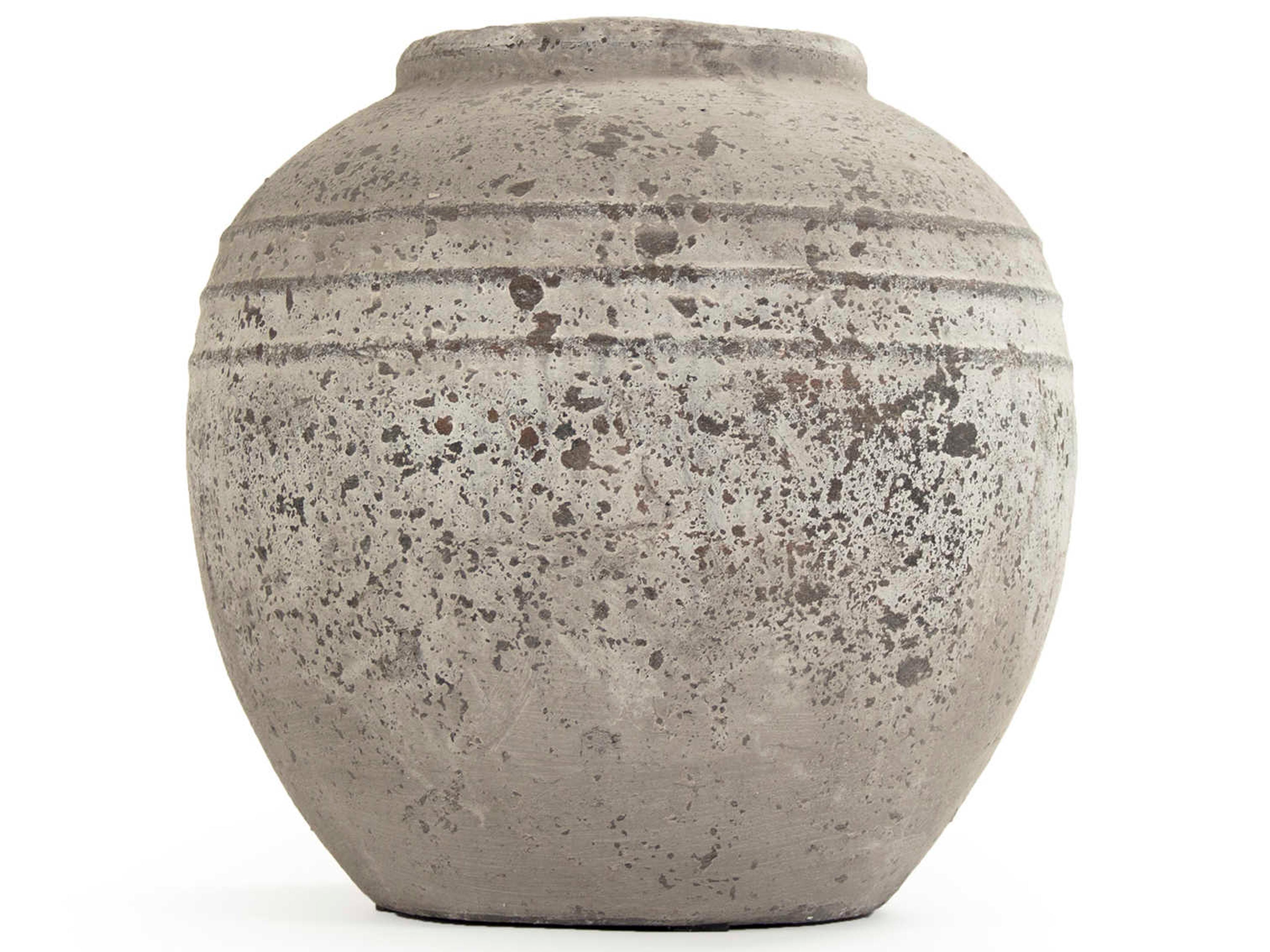 Distressed Grey Wash 11" High Jar