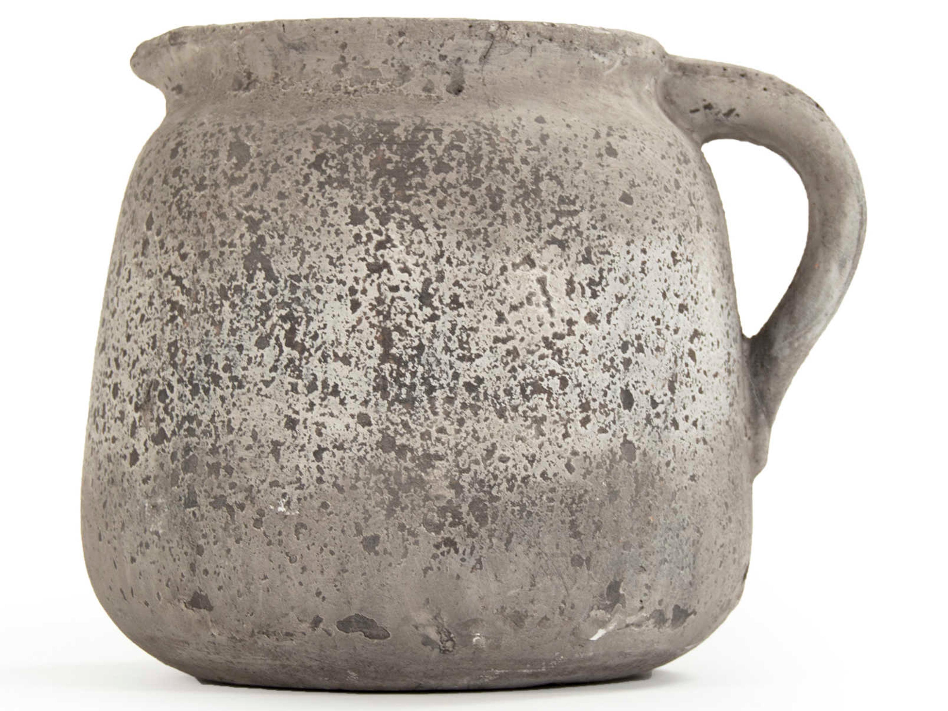 Distressed Grey Wash Jar