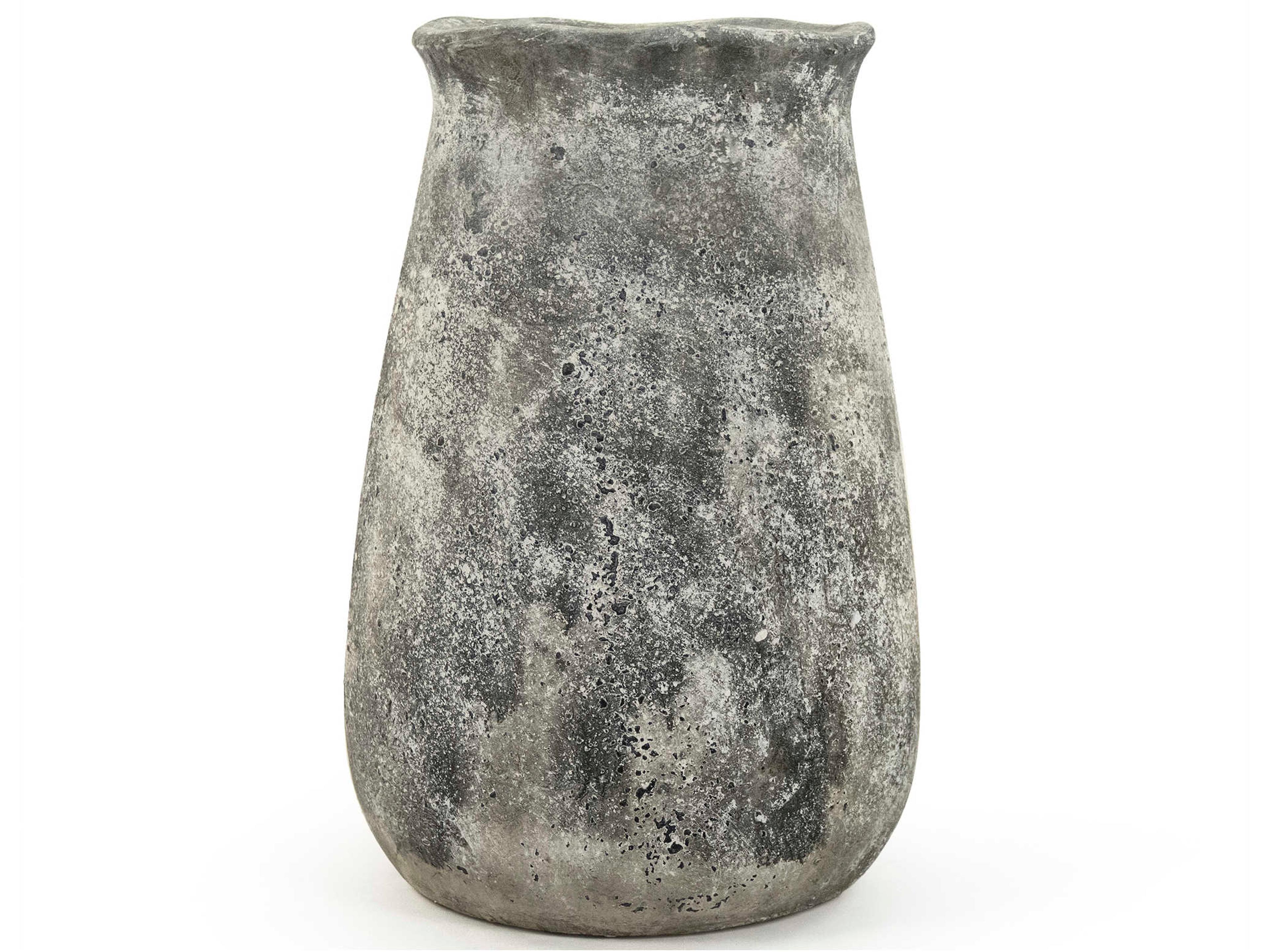 Distressed Grey Vase
