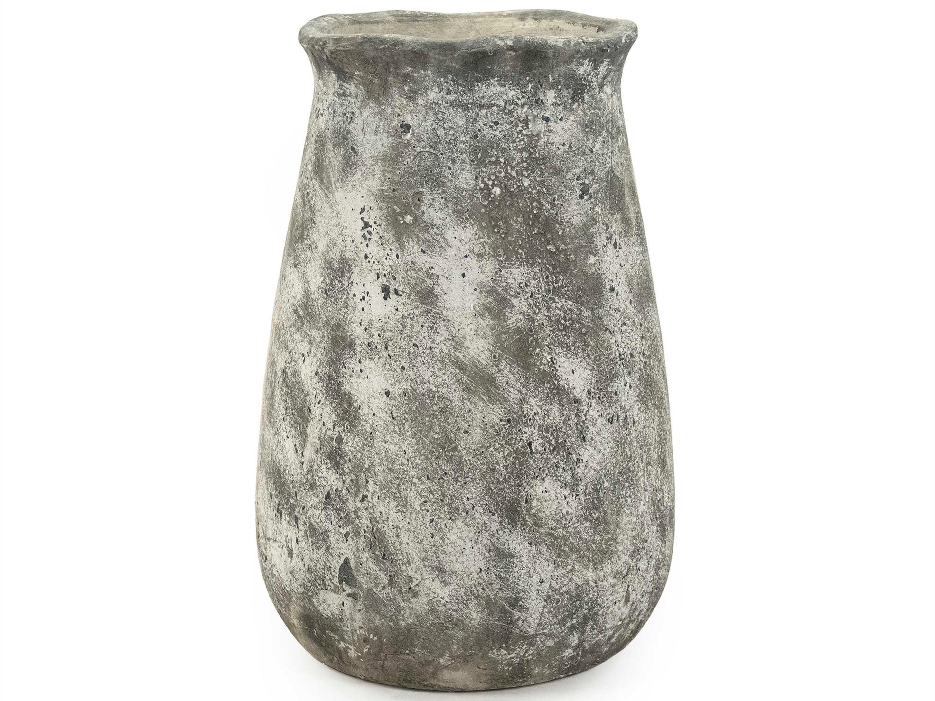 Distressed Grey 16" High Vase