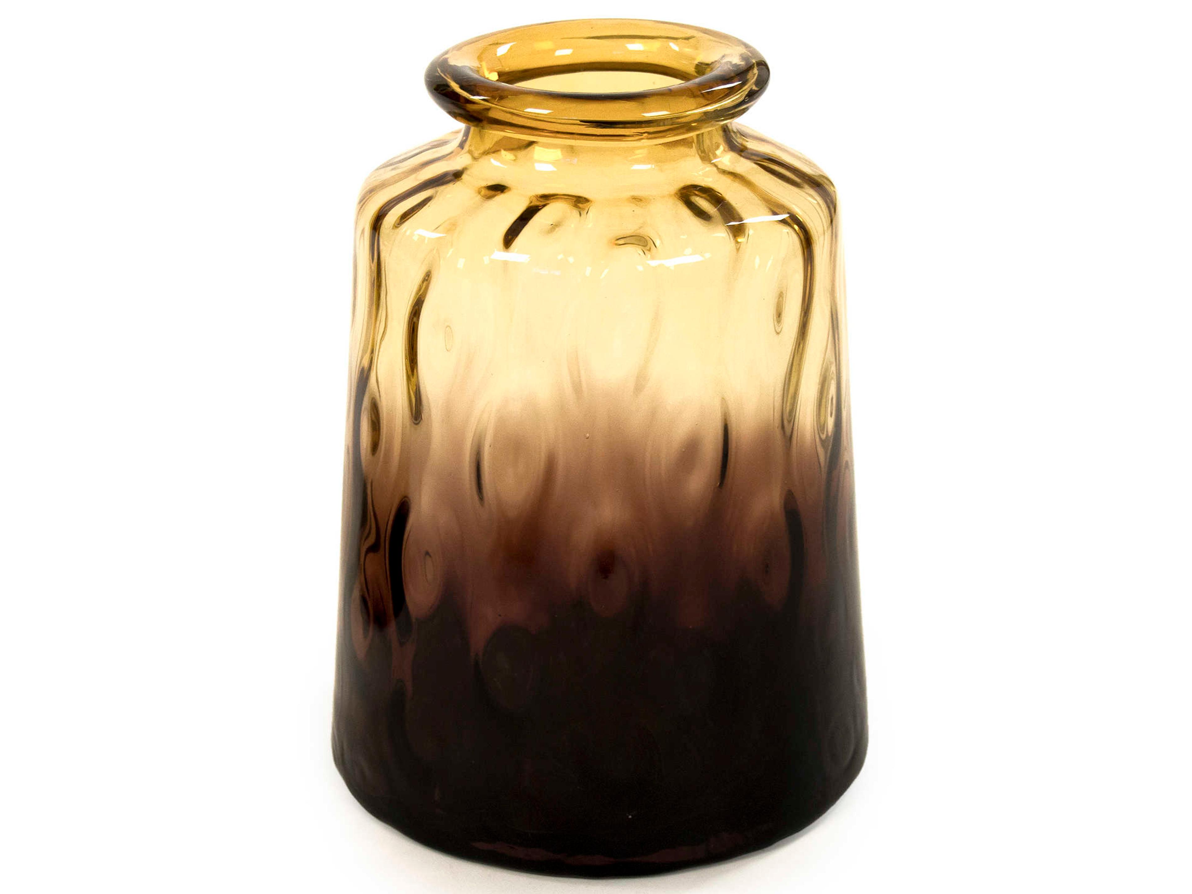 Ombre Amber 11" High Glass Jar