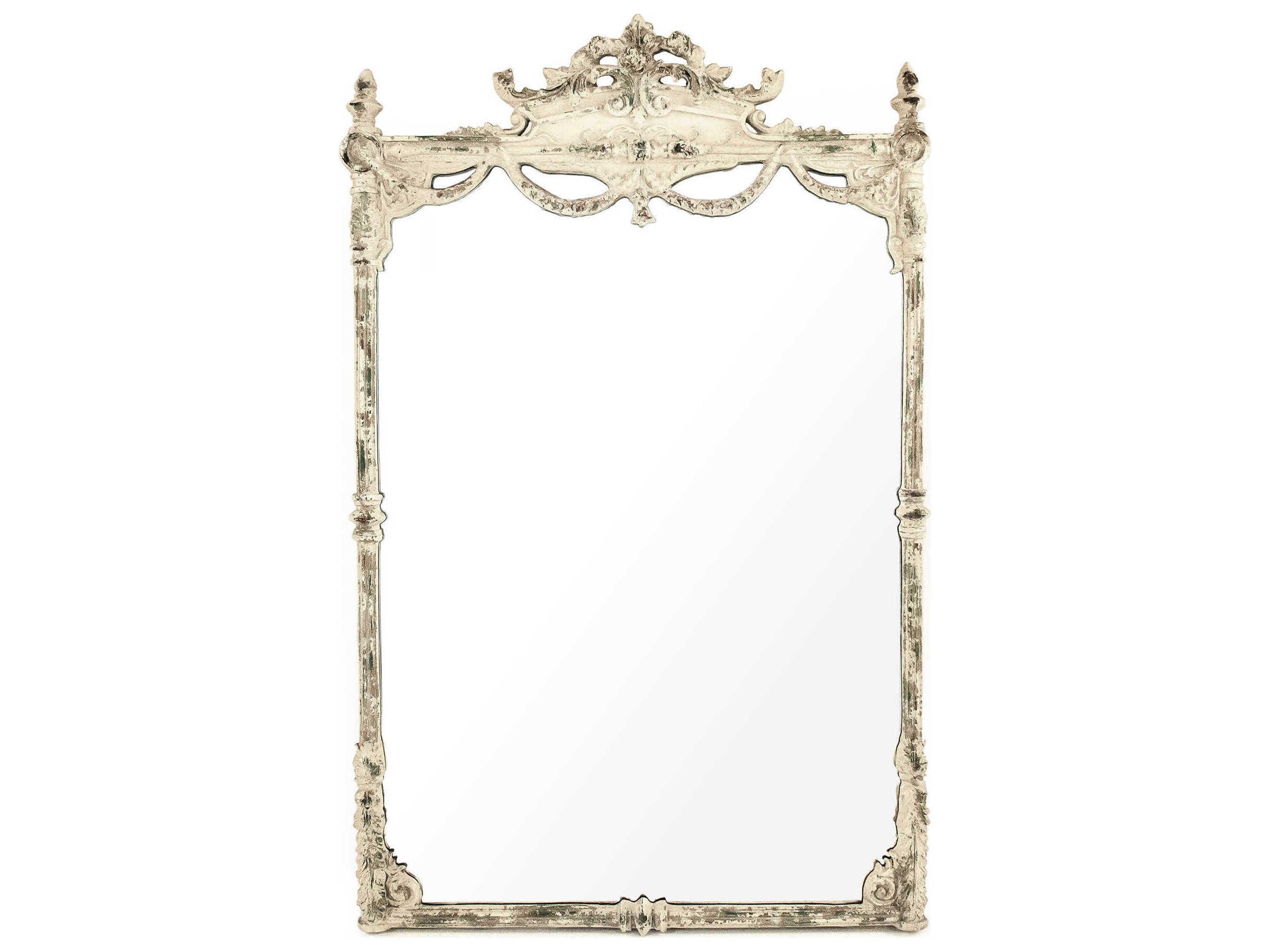 Rowena Antique Ivory Wall Mirror