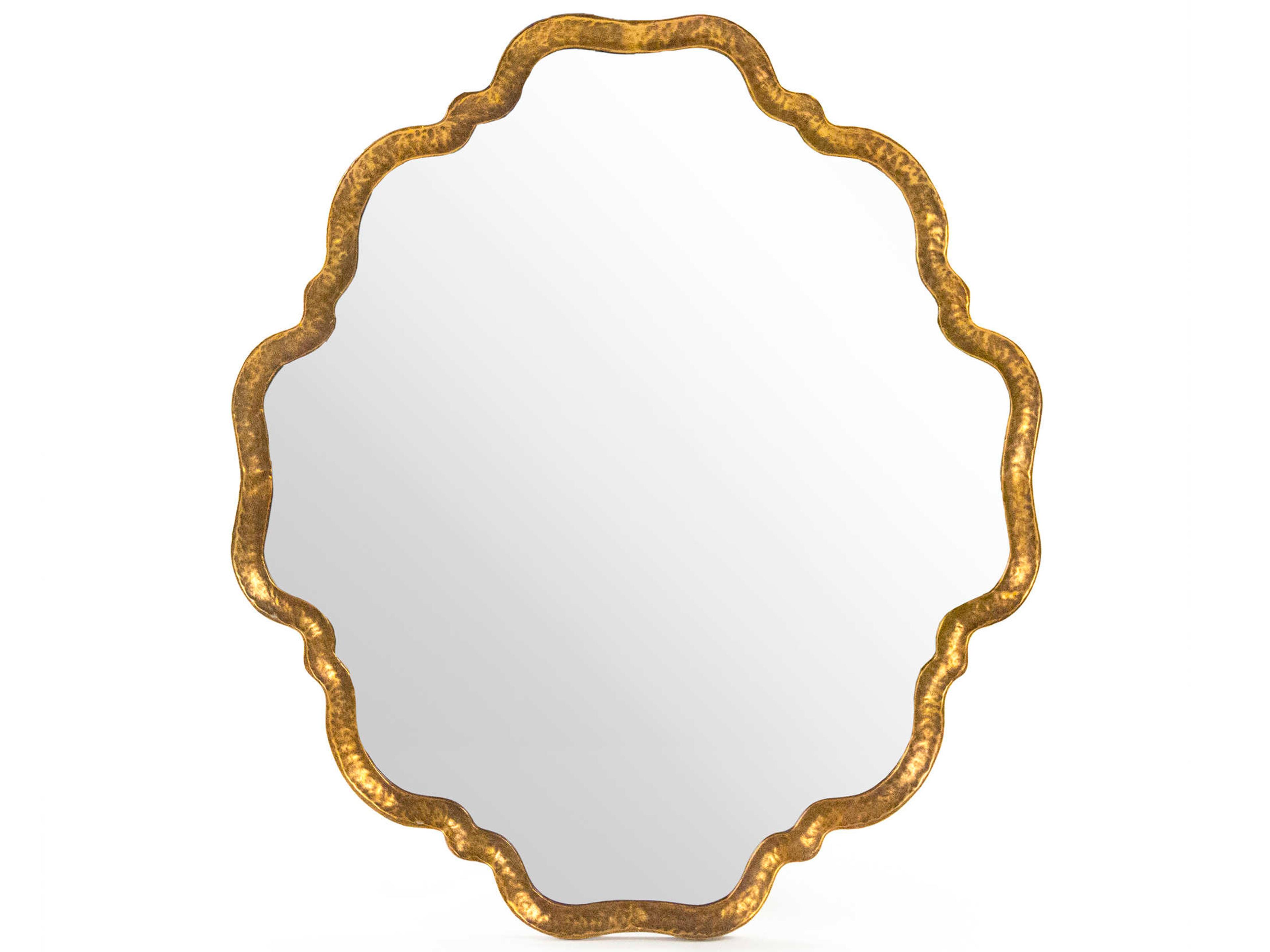 Zentique Carel Distressed Gold Wall Mirror