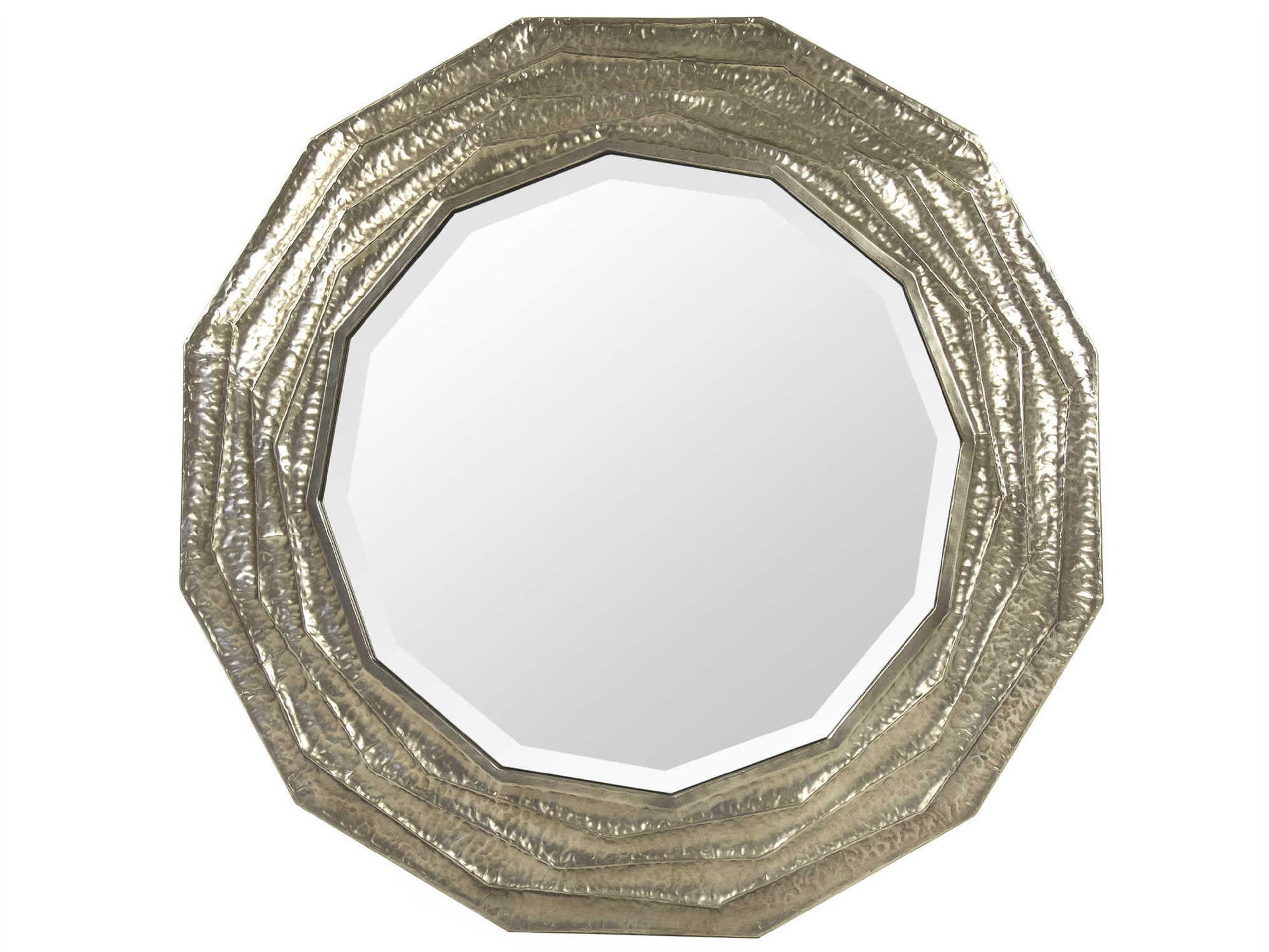 Zentique Marcelle Pale Gold Round Wall Mirror