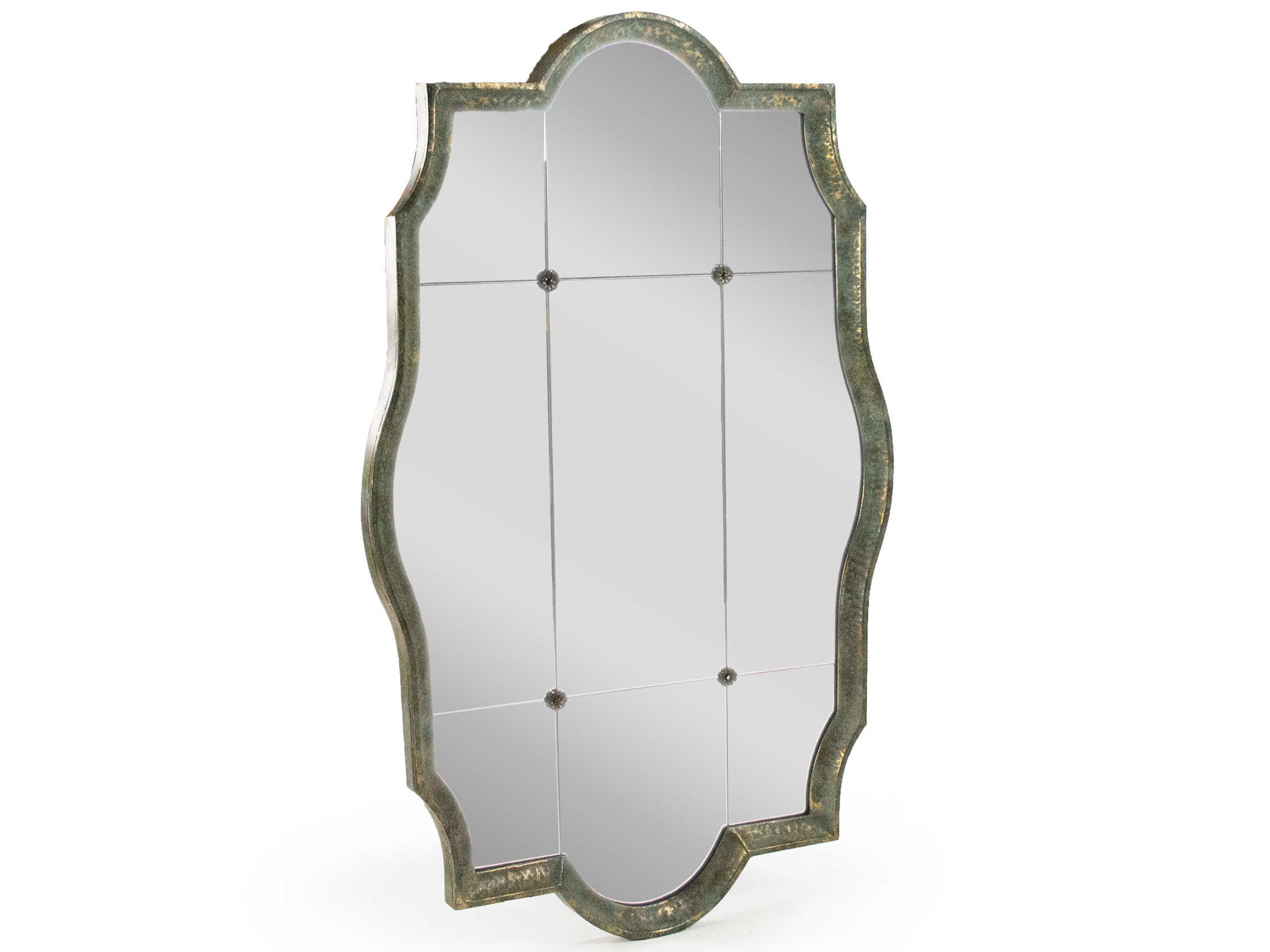 Josse Antique Blue Wall Mirror