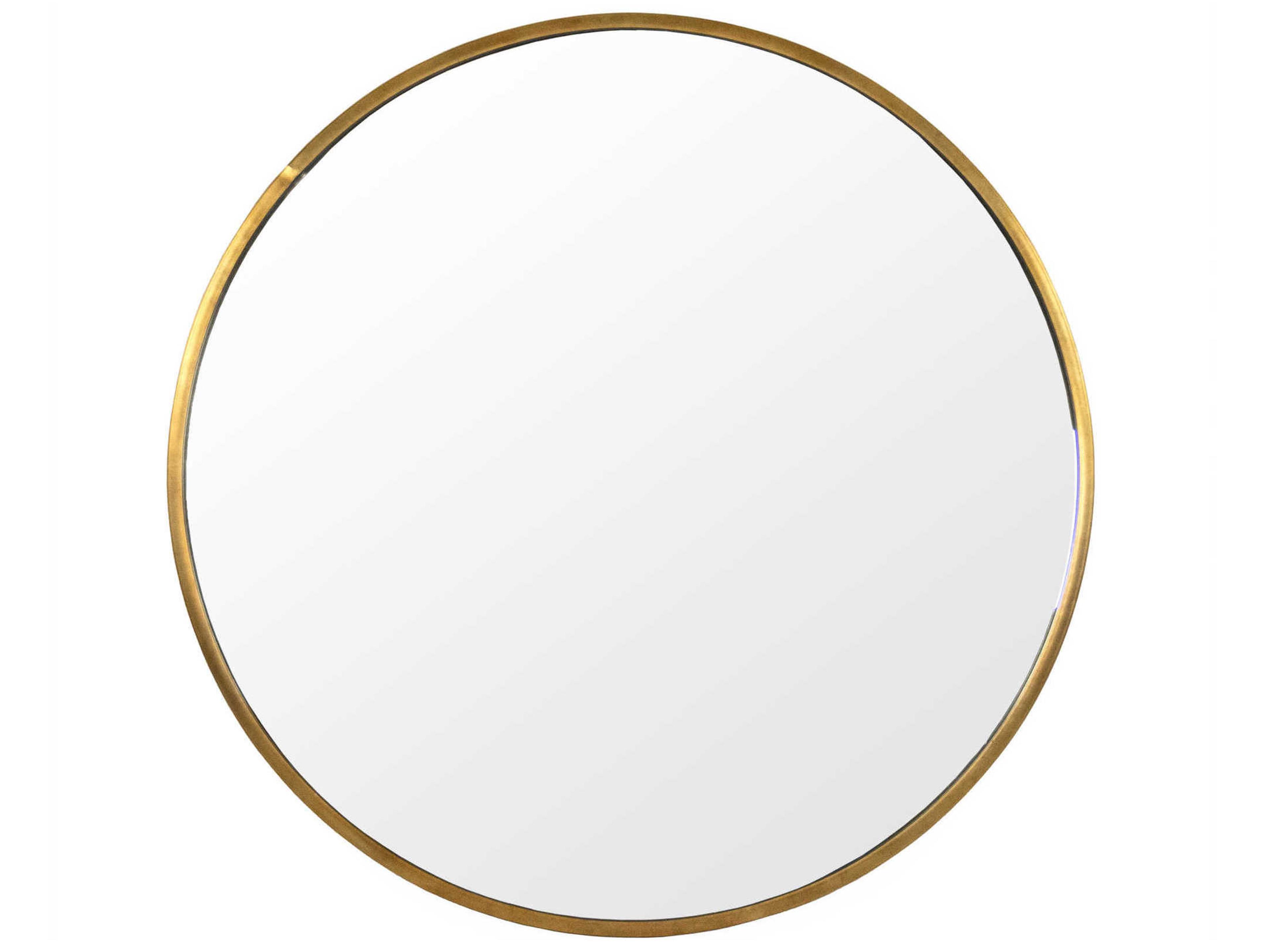 Gosse Antique Gold Round Wall Mirror